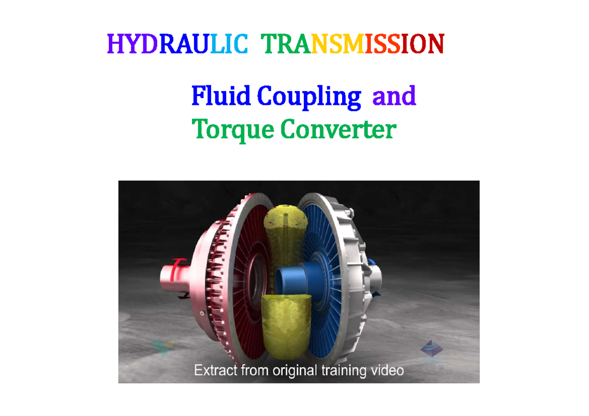 ME42116 Sanchita Amin S03 FluidCouplingTorqueConverter HYDRAULIC
