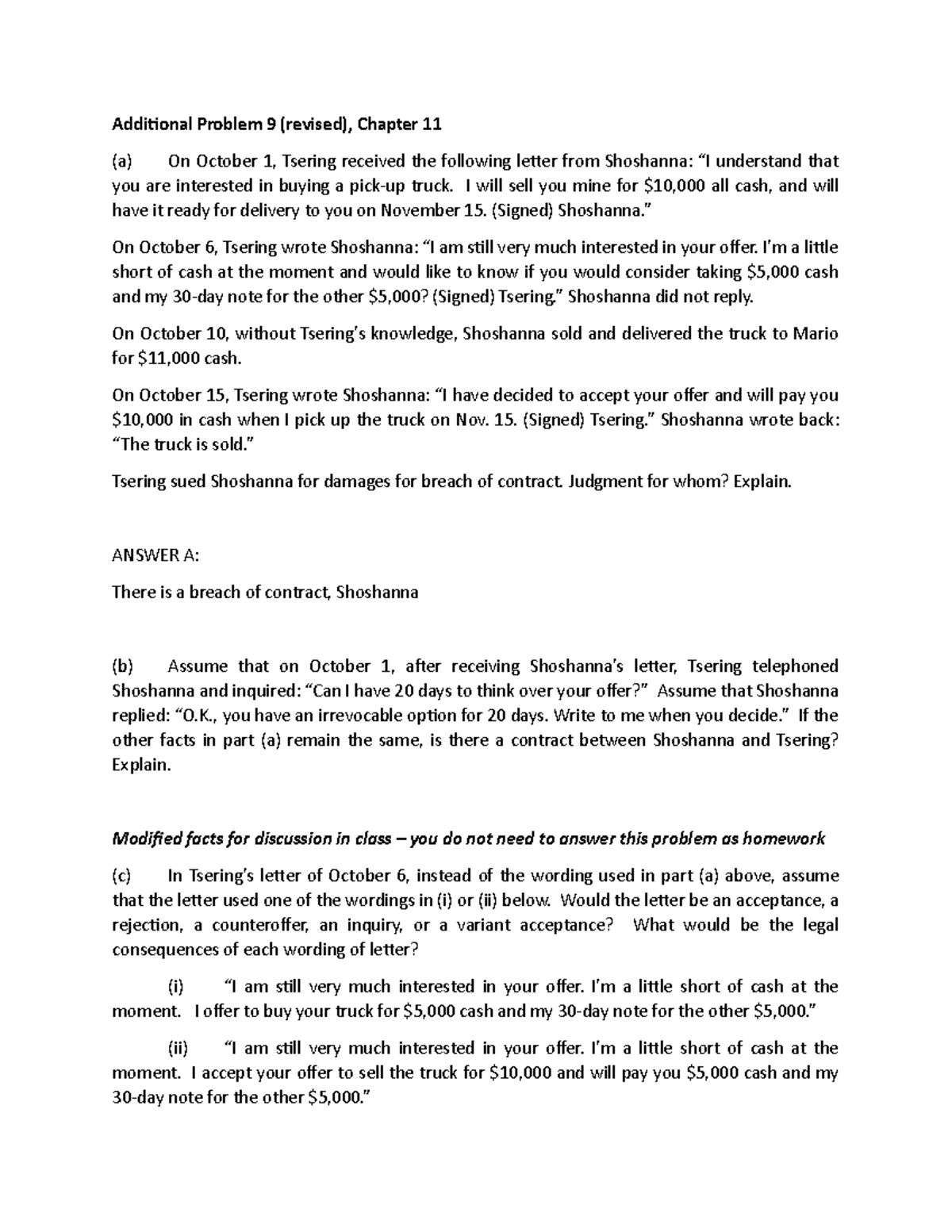 Additional Problem 9(rev), Chapt 11 - Additional Problem 9 (revised ...