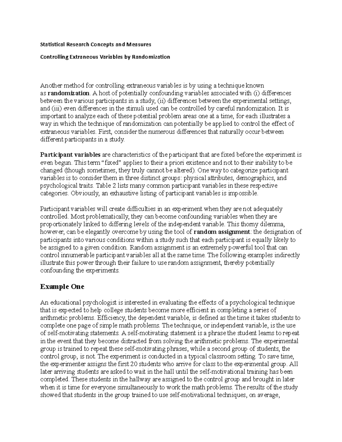 PSY 260 1-5 - Soomo - Statistical Research Concepts And Measures ...