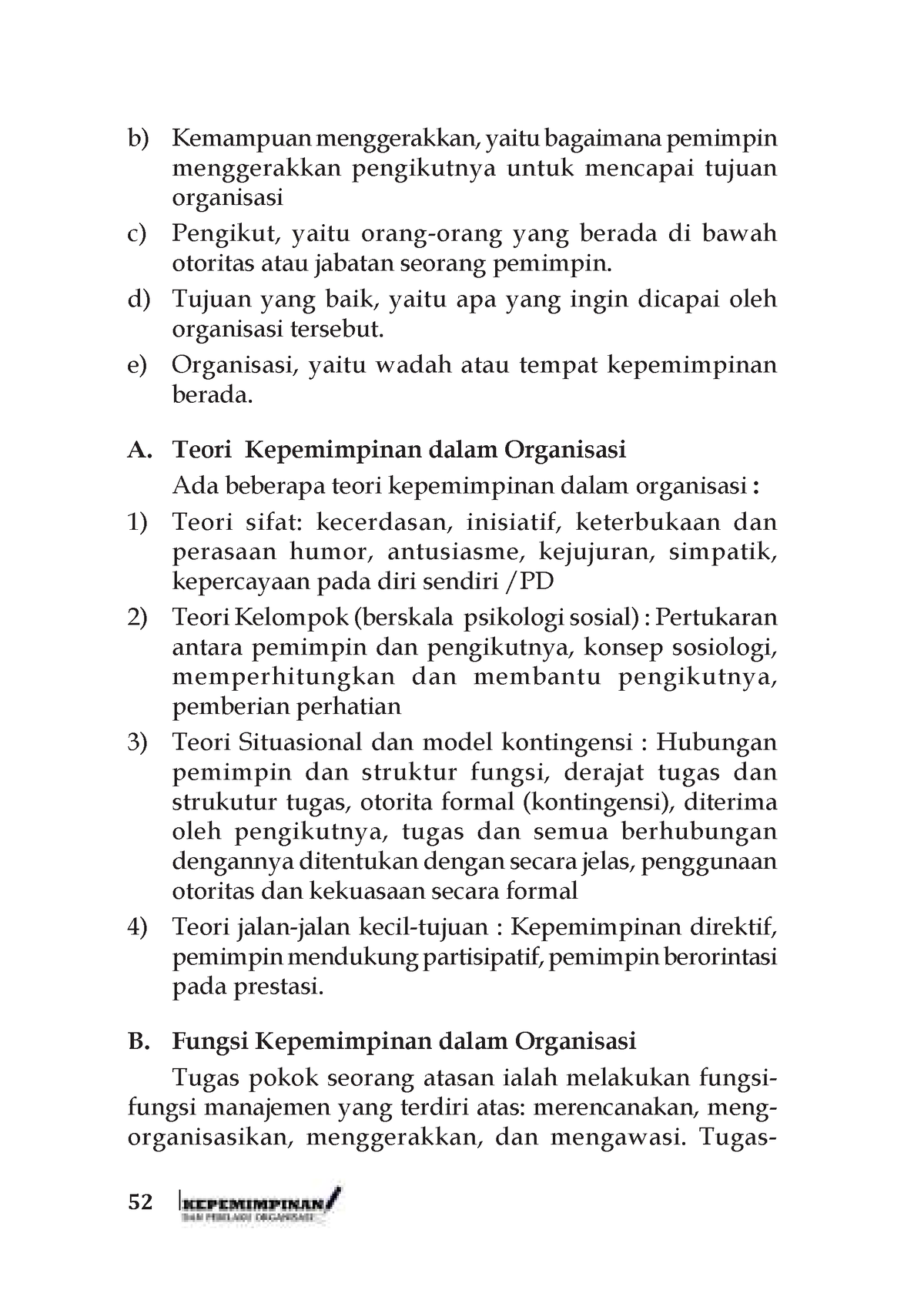 Buku Kepemimpinan Dan Perilaku Organisasi 13 - 52 B) Kemampuan ...