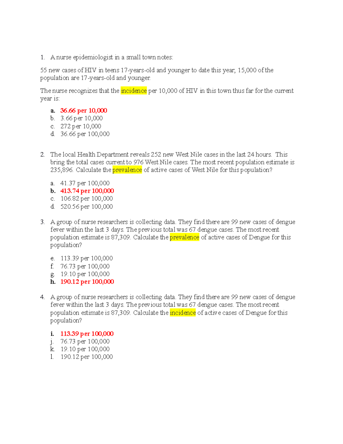 Math activity - A nurse epidemiologist in a small town notes: 55 new ...