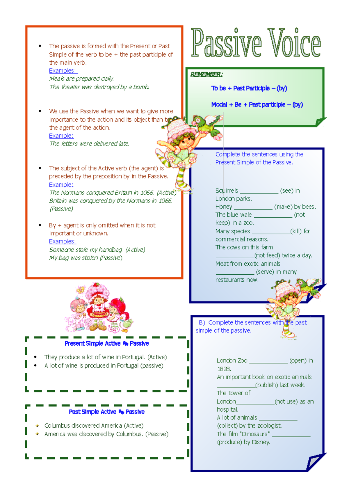 Zlap Passive Voice - Yhyyg - The Passive Is Formed With The Present Or 