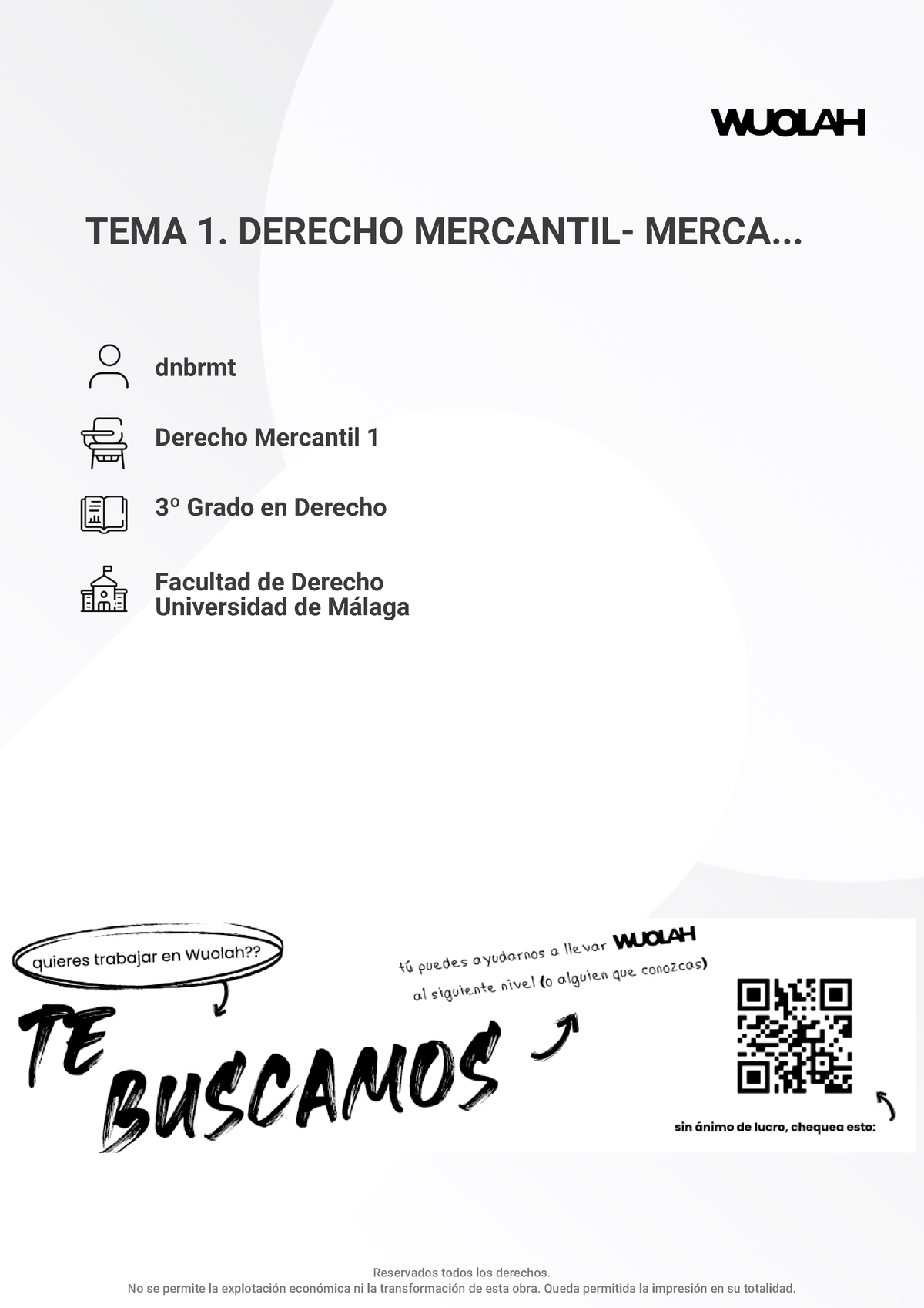 TEMA 1 - Derecho Mercantil - TEMA 1. DERECHO MERCANTIL- MERCA... Dnbrmt ...