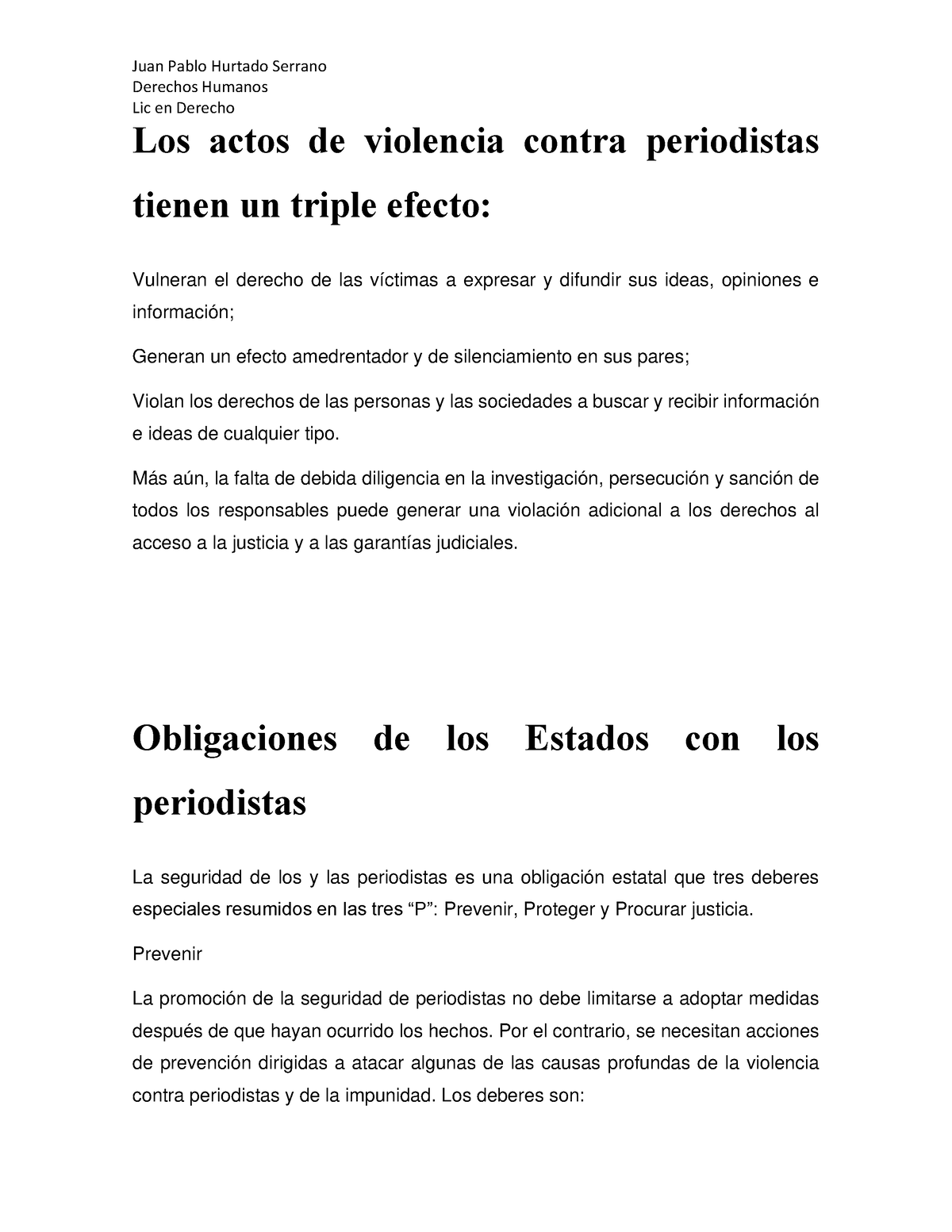 Derechos Humanos - Contenido - Derechos Humanos Lic En Derecho Los ...