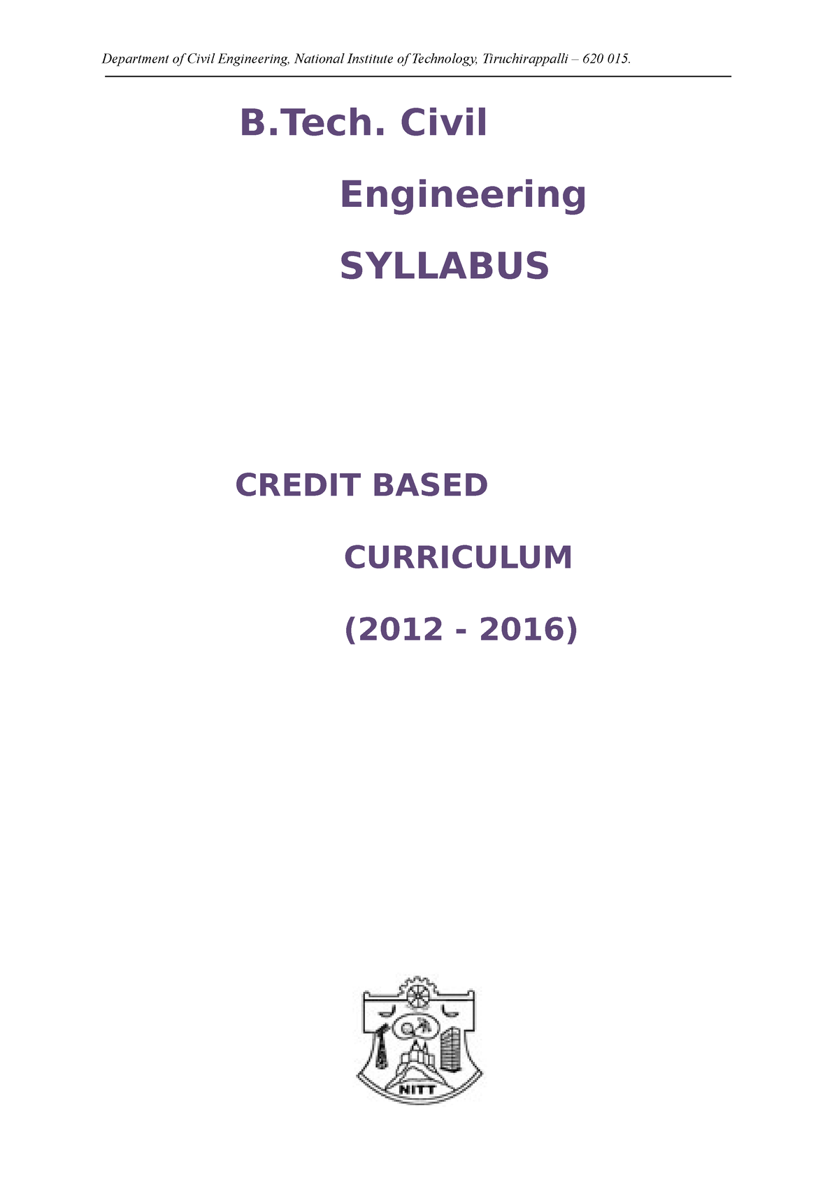 B Tech- Civil-2012 - Science Home Work - Department Of Civil ...