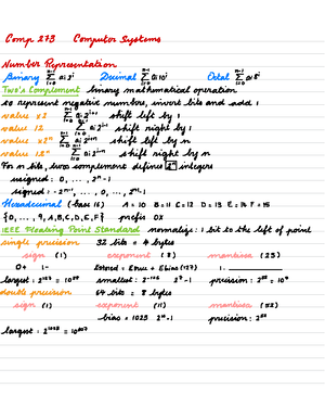 273 cheat sheet - Useful MIPS Commands - Comp 273 - Studocu