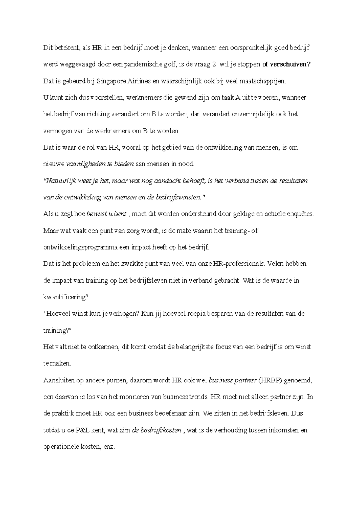 Artinya reuewu Dit betekent, als HR