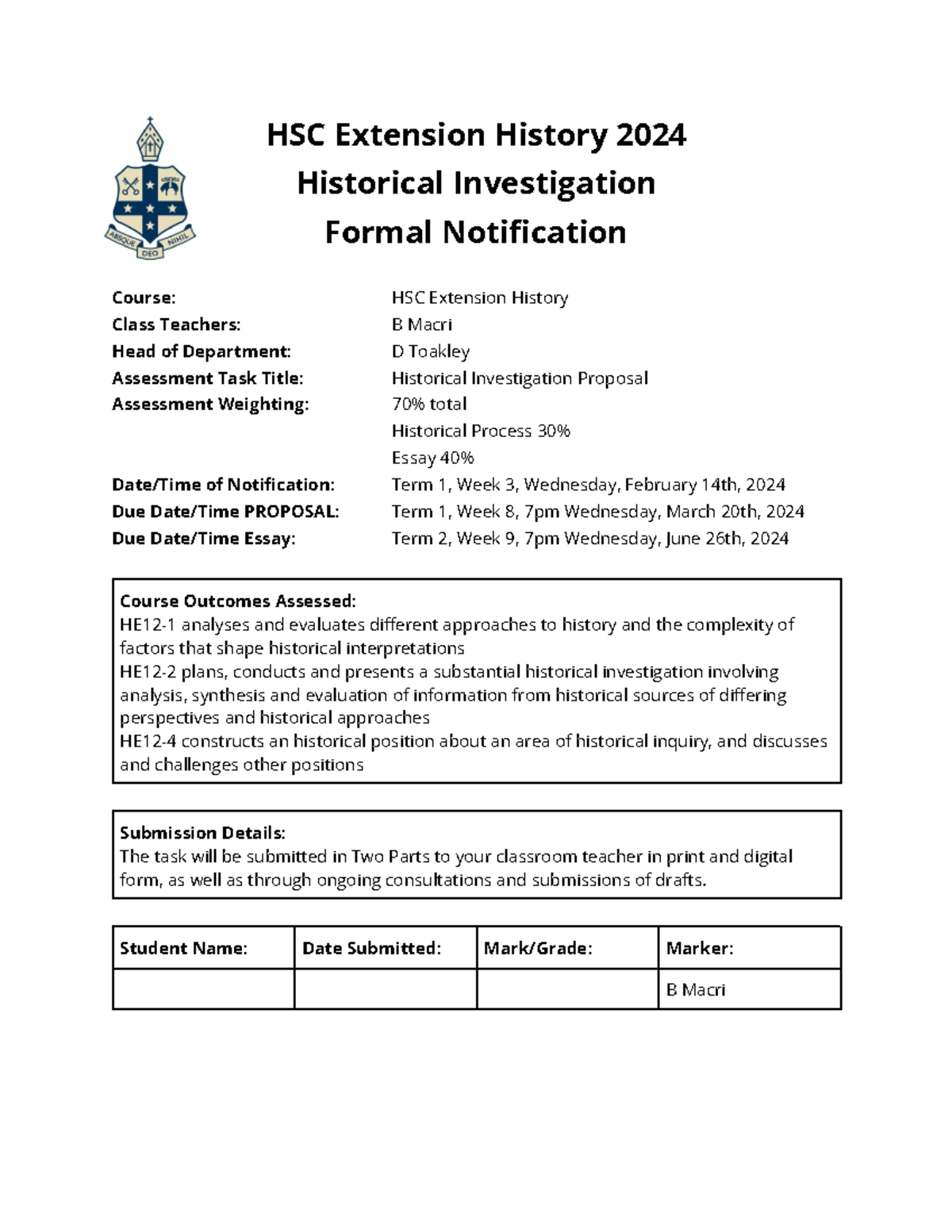 2024 - Extension History - Assessment Notification - HSC Extension ...