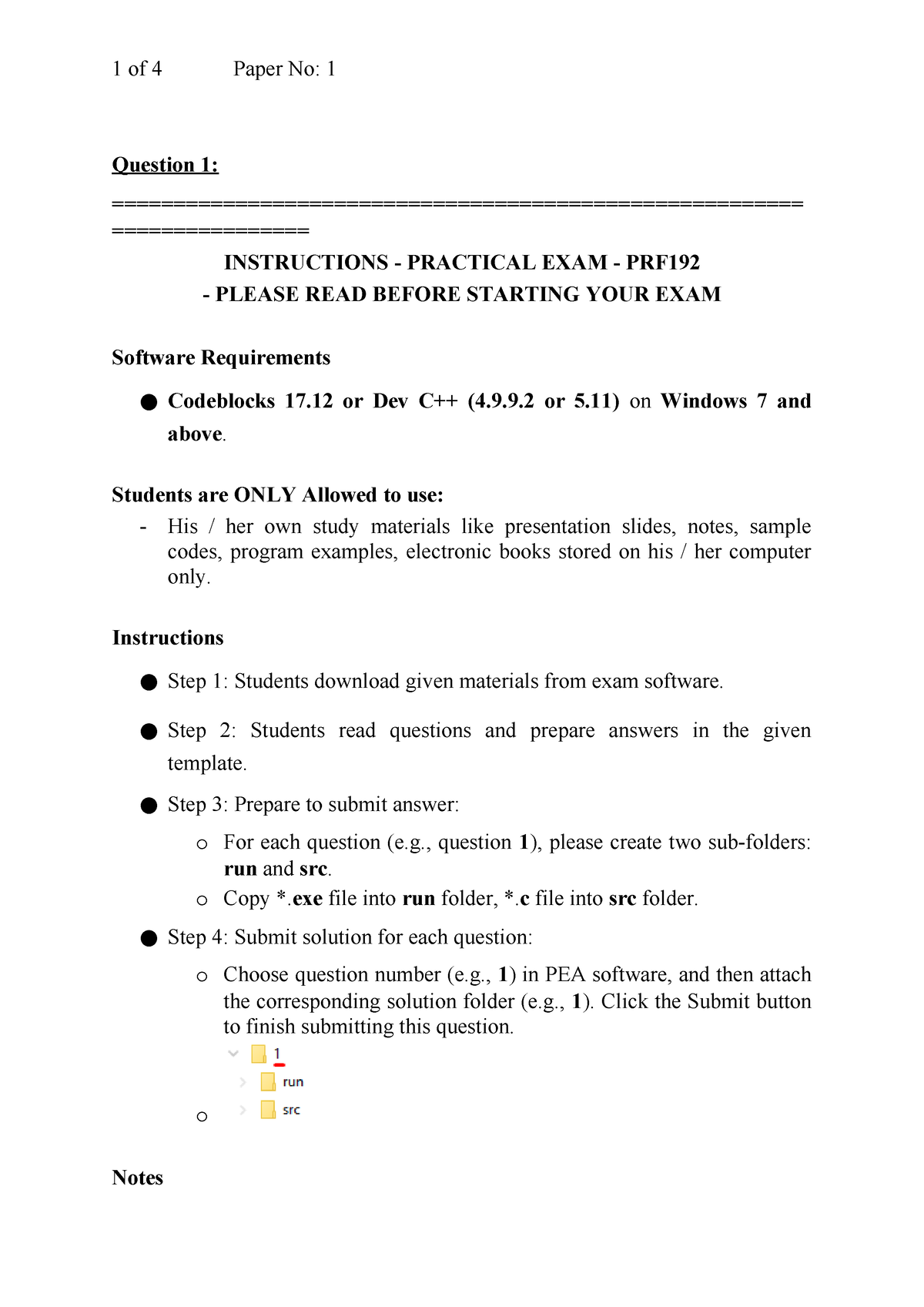 DT PRF192 NEW - Question 1 ...