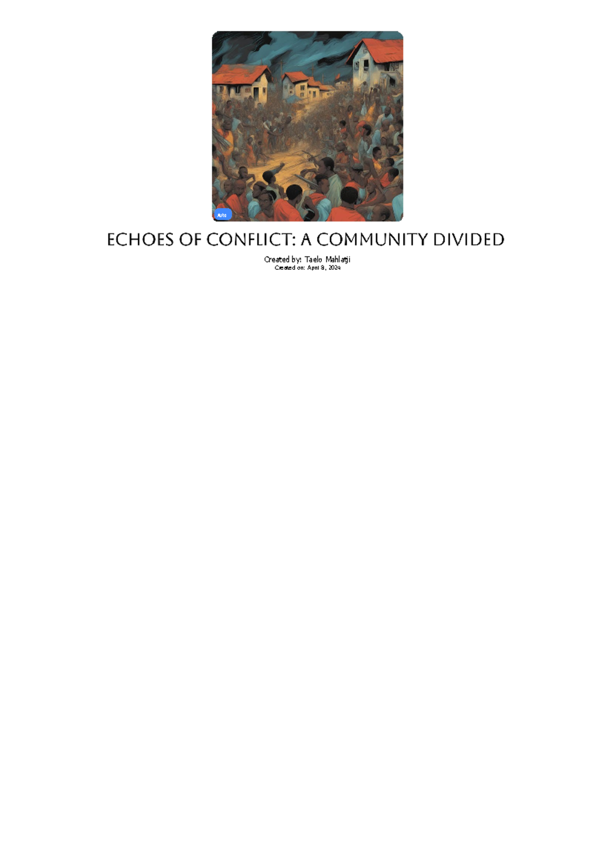 The Teacher'S Affair: A Community Divided - 33sxjck