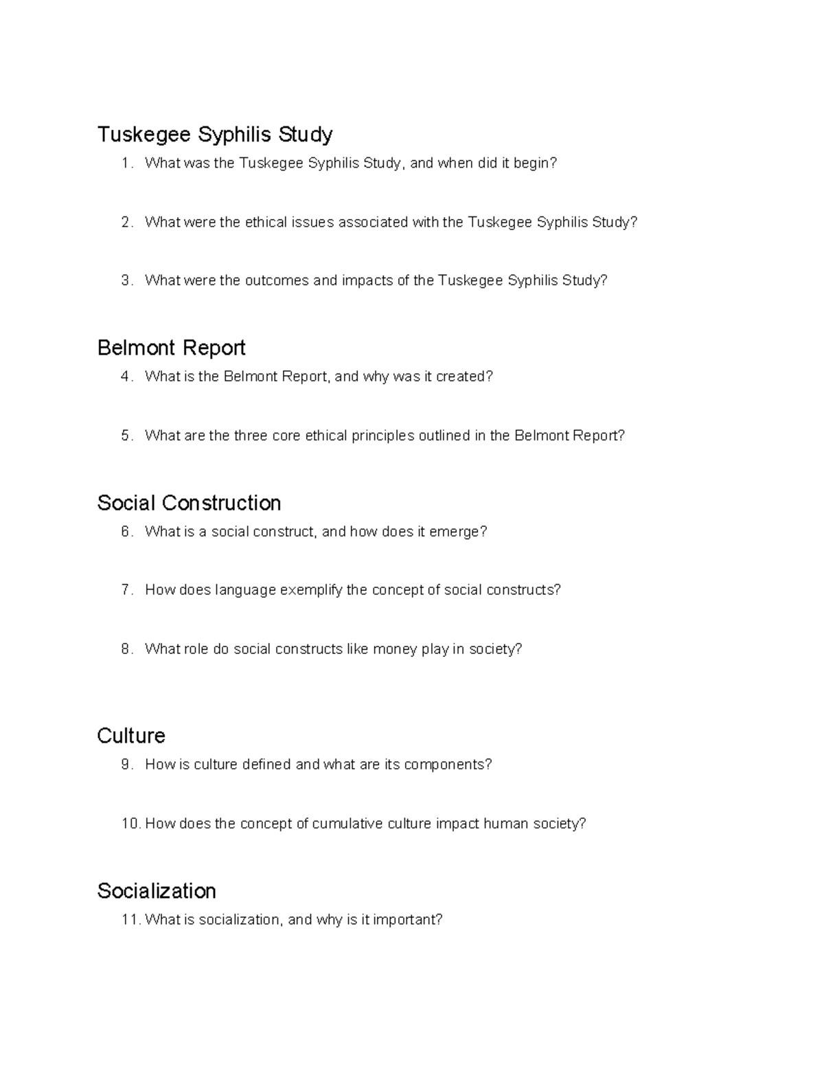 Week 2 - Worksheet - Tuskegee Syphilis Study 1. What was the Tuskegee ...