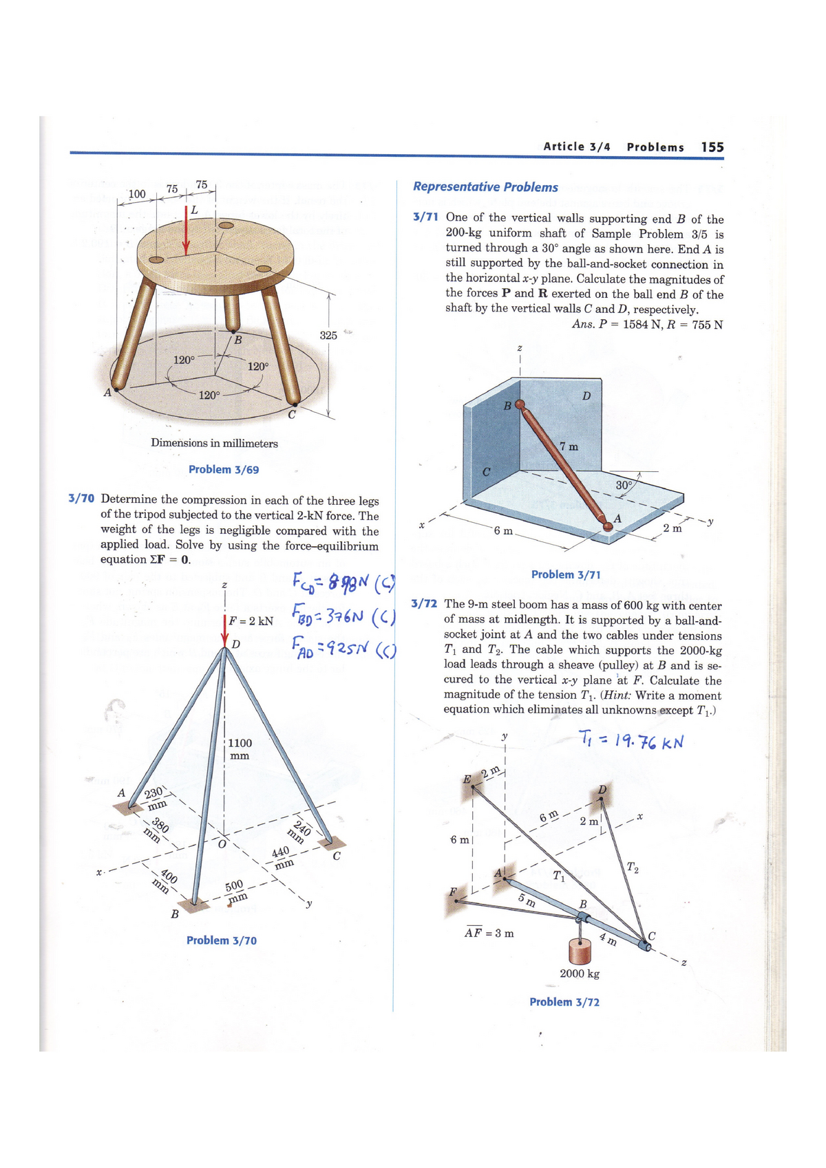 statics 3d equilibrium problems and solutions pdf
