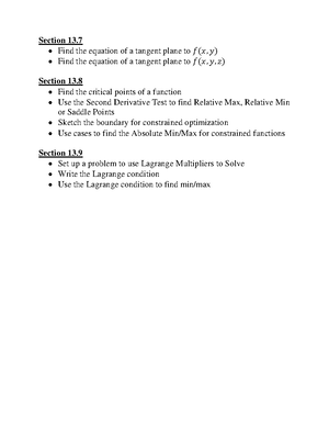 Chapter 13 - Calculus 3 notes and examples - 13. vectors · Def: A ...