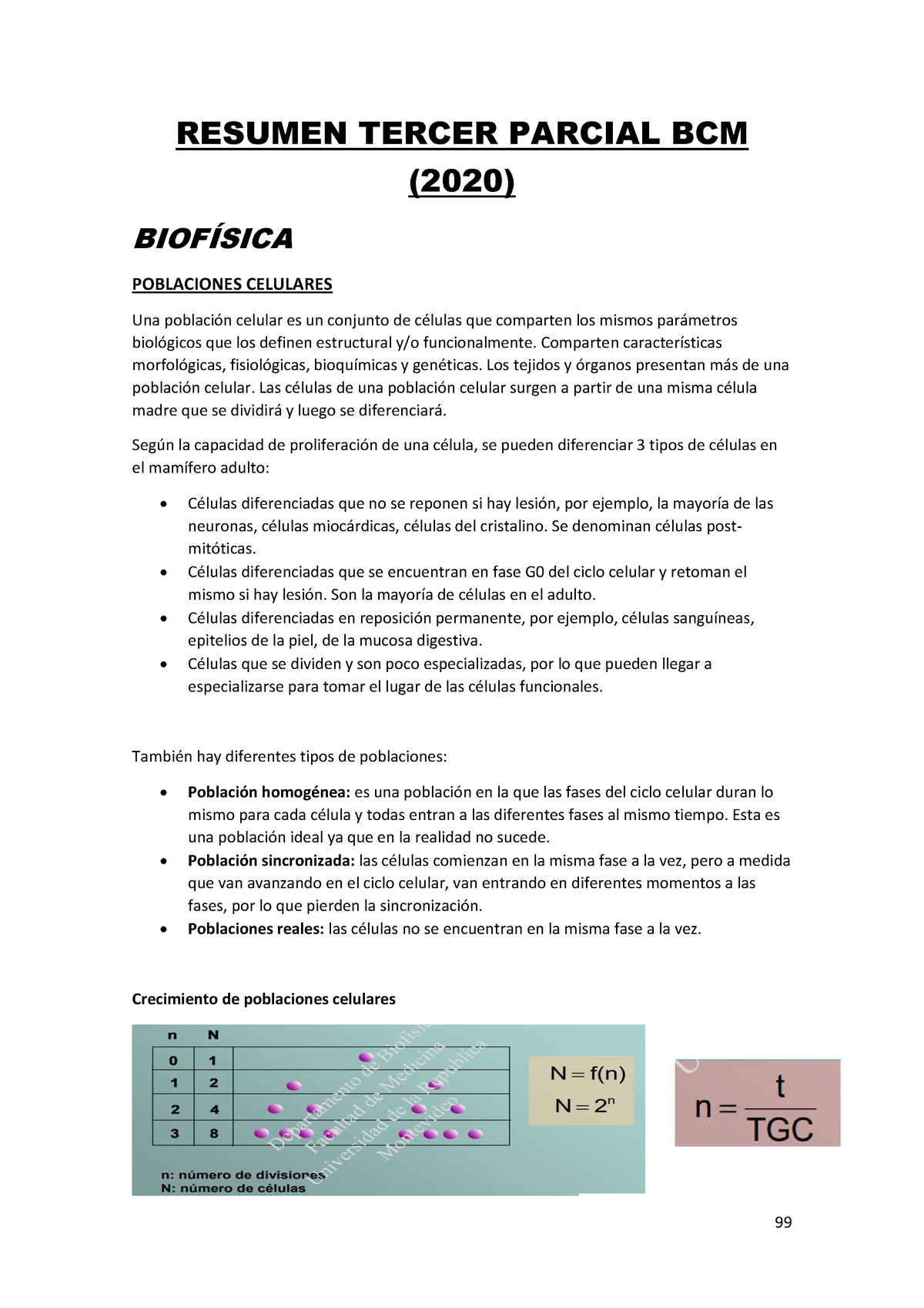 Biofísica - Resumen Biofisica Fmed - RESUMEN TERCER PARCIAL BCM (2020 ...