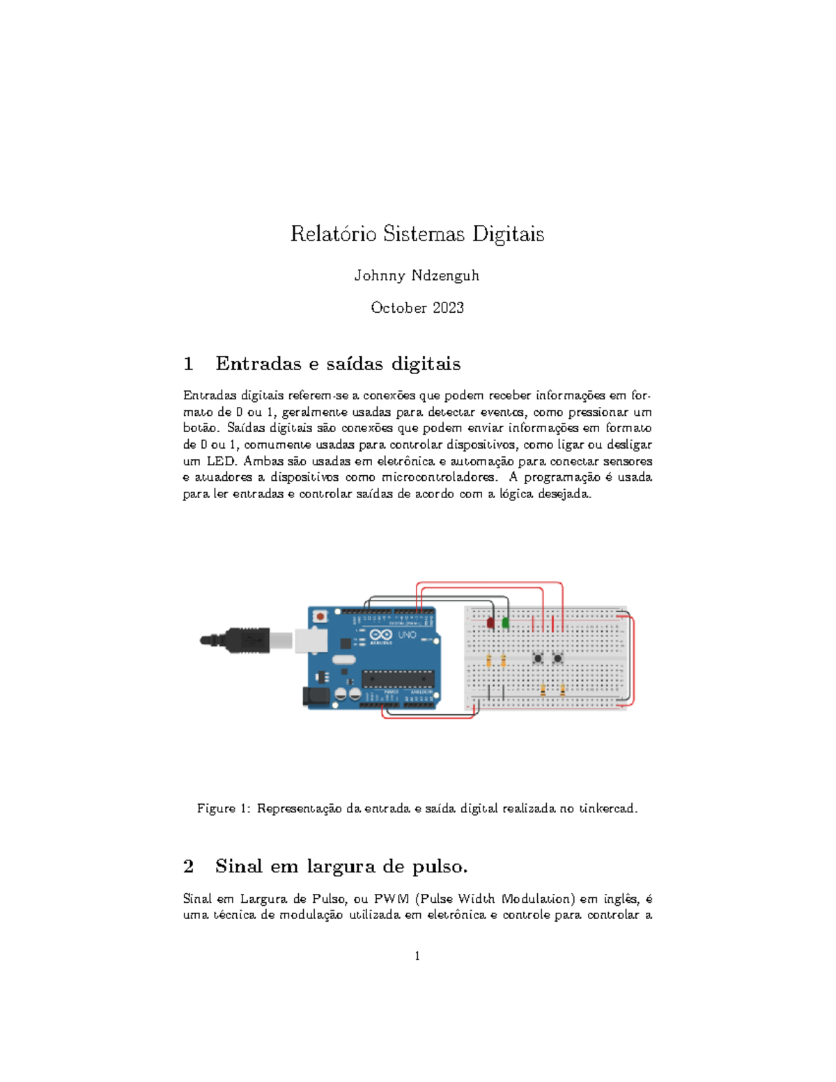 Relatorio SDI 3 - Digital System relatory - Relat ́orio Sistemas ...