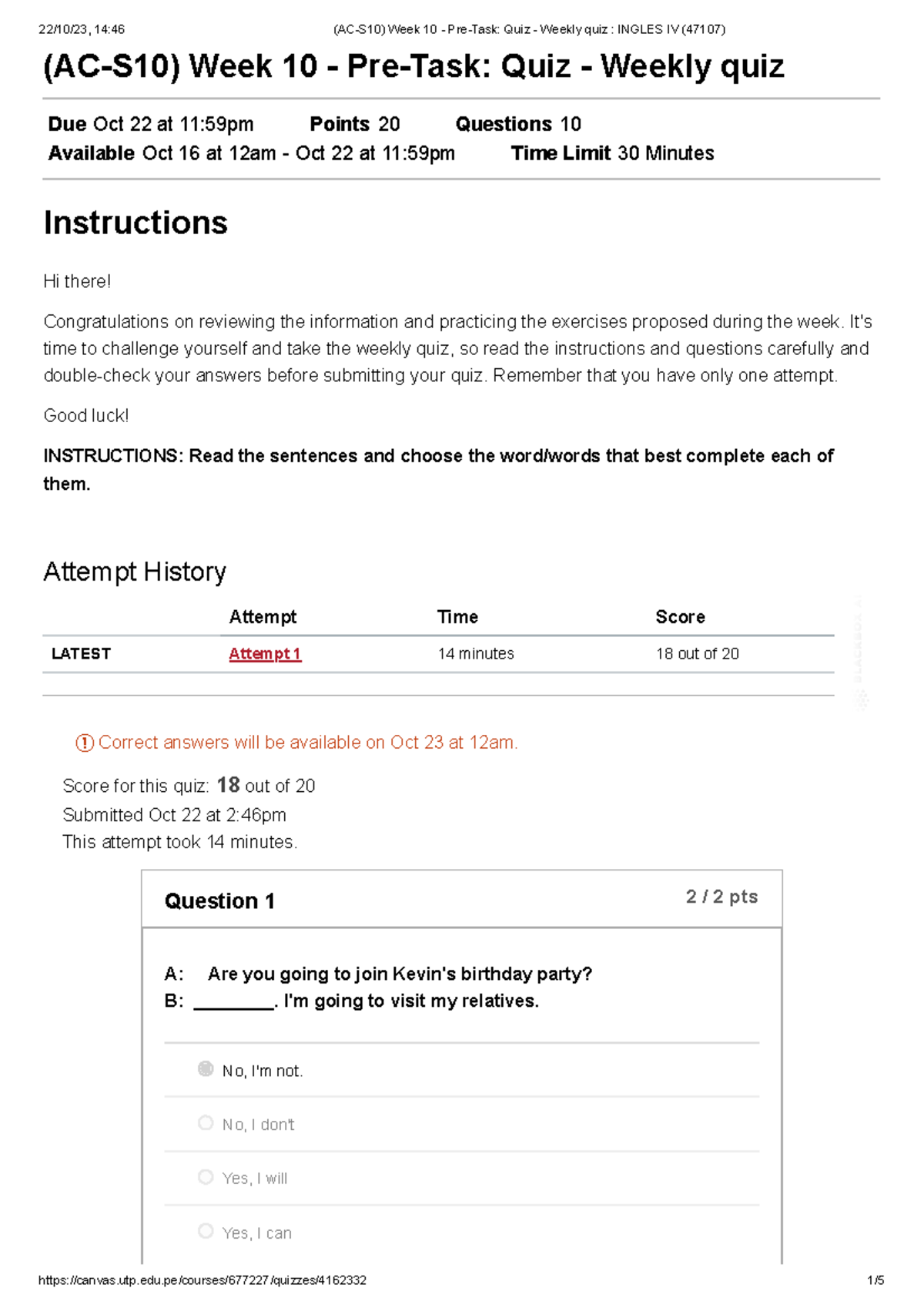 Ac S10 Week 10 Pre Task Quiz Weekly Quiz Ingles Iv 47107 Ac Ac S10 Week 10 Pre Task Quiz Weekly Quiz Ingles Iv 47107 Ac