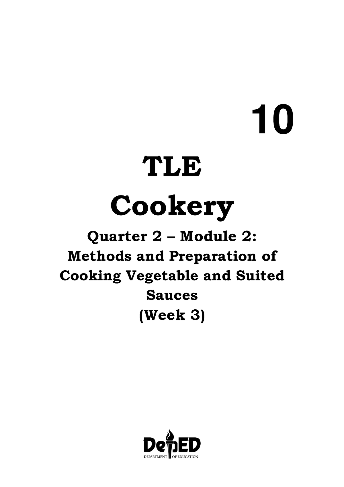 3 Q2-TLE-Cookery 10 - Module 3 Quarter 2 Cookery - 10 TLE Cookery ...