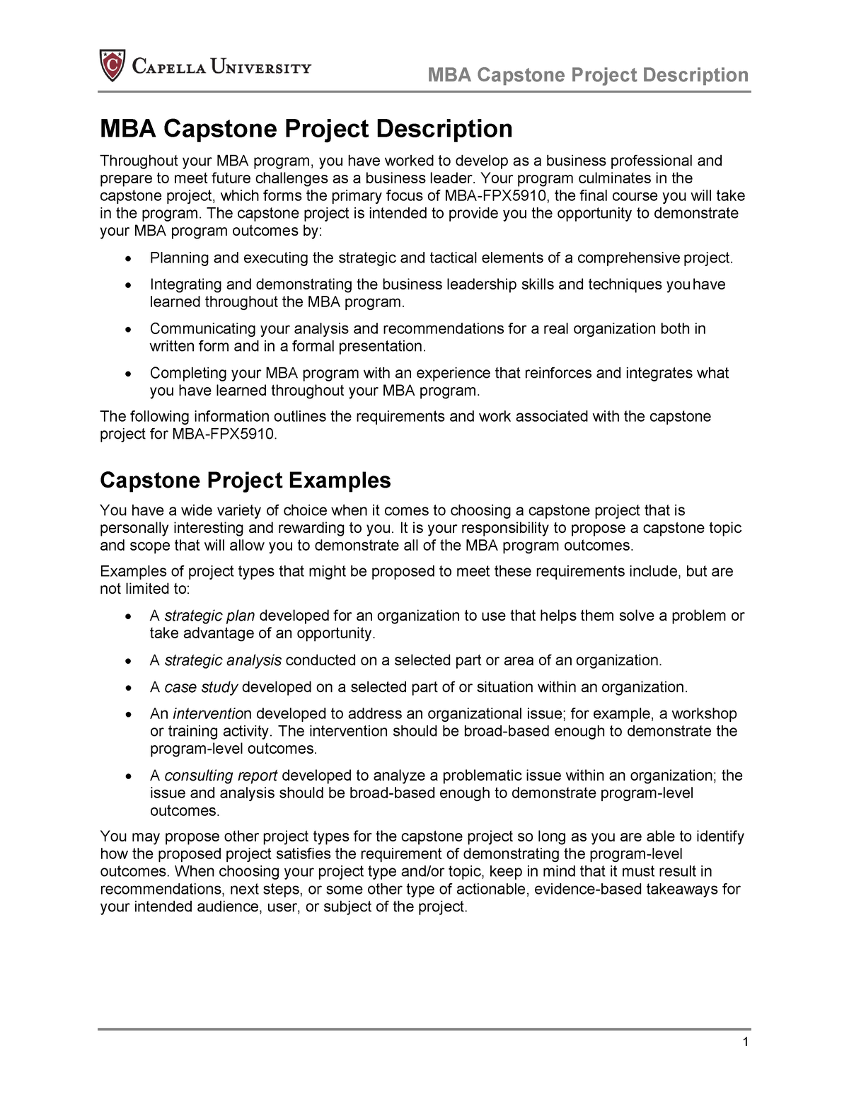 example of a capstone project proposal