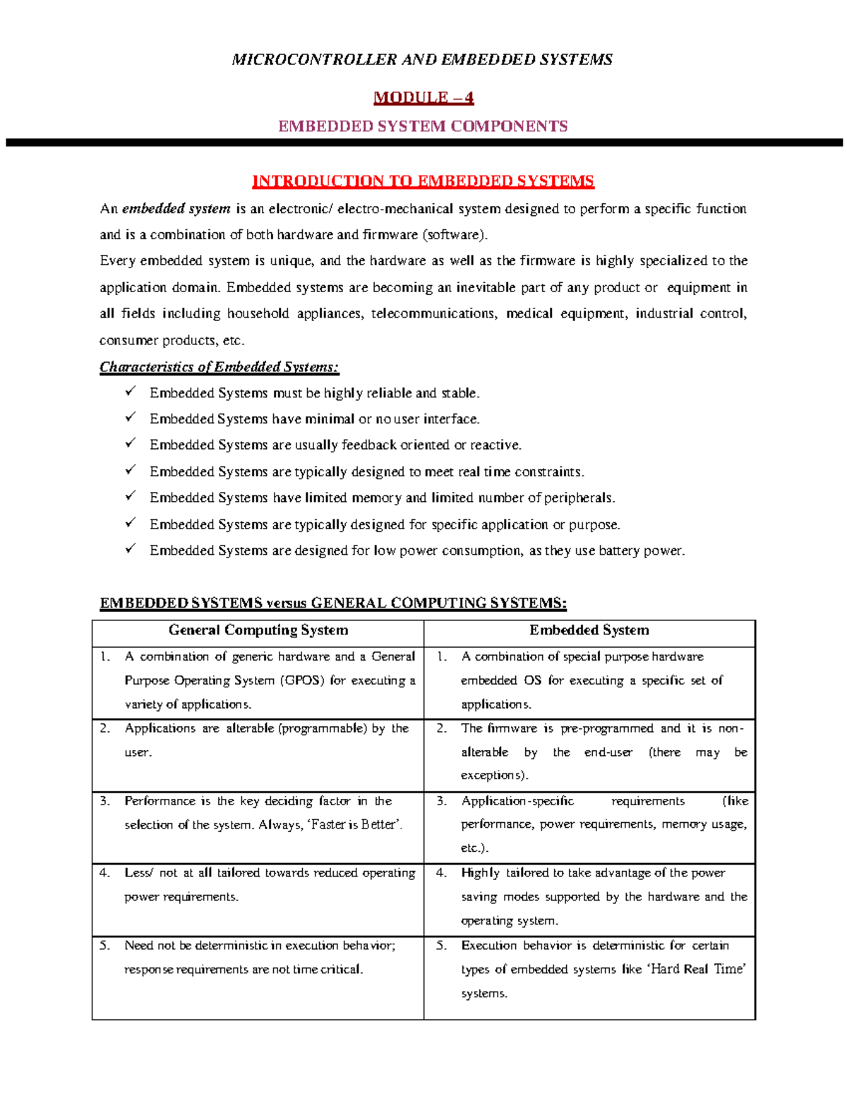 MES Module-4 Notes (21cs43) - 18CS MODULE – 4 EMBEDDED SYSTEM ...