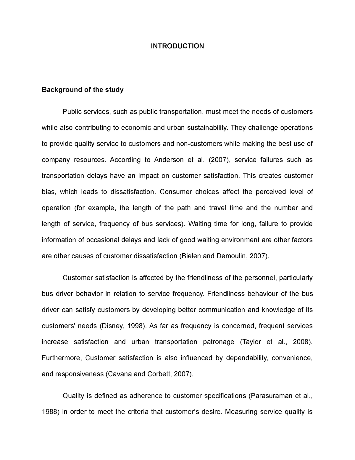 thesis on transportation pdf