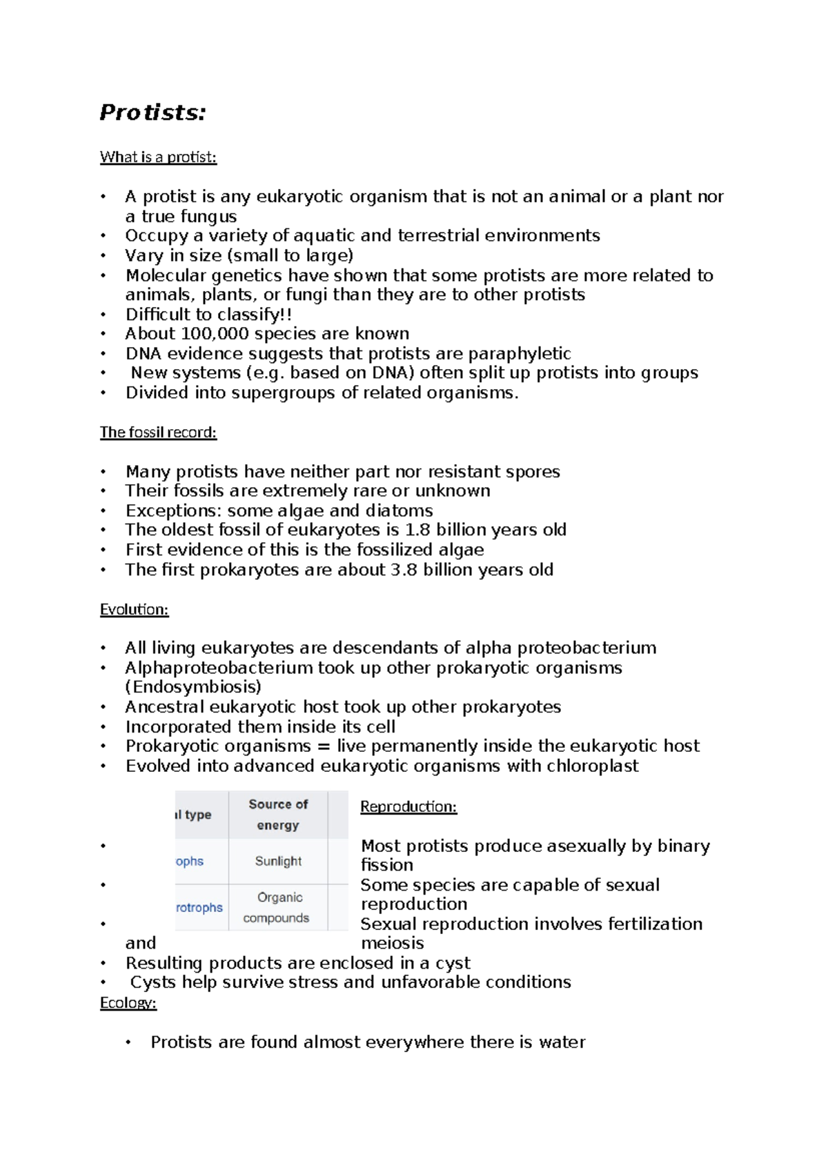 Protists - Protists: What is a protist: A protist is any eukaryotic ...