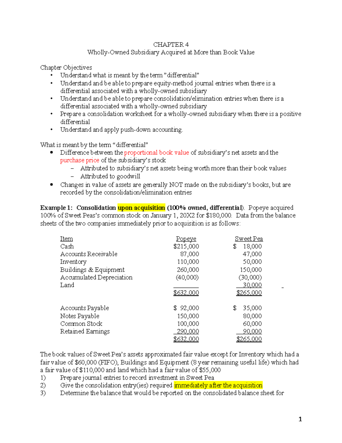 acc-415-chapter-4-notes-chapter-4-subsidiary-acquired-at-more-than