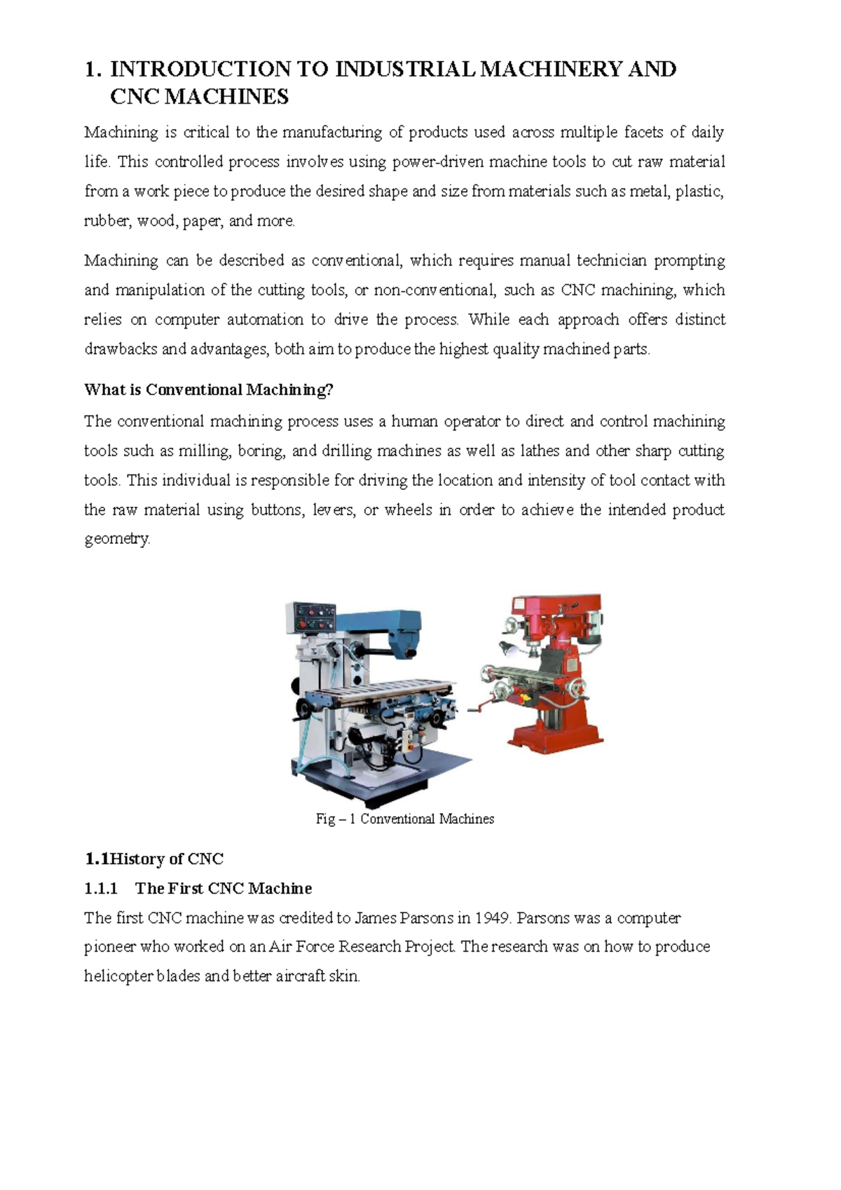 research paper on cnc machine