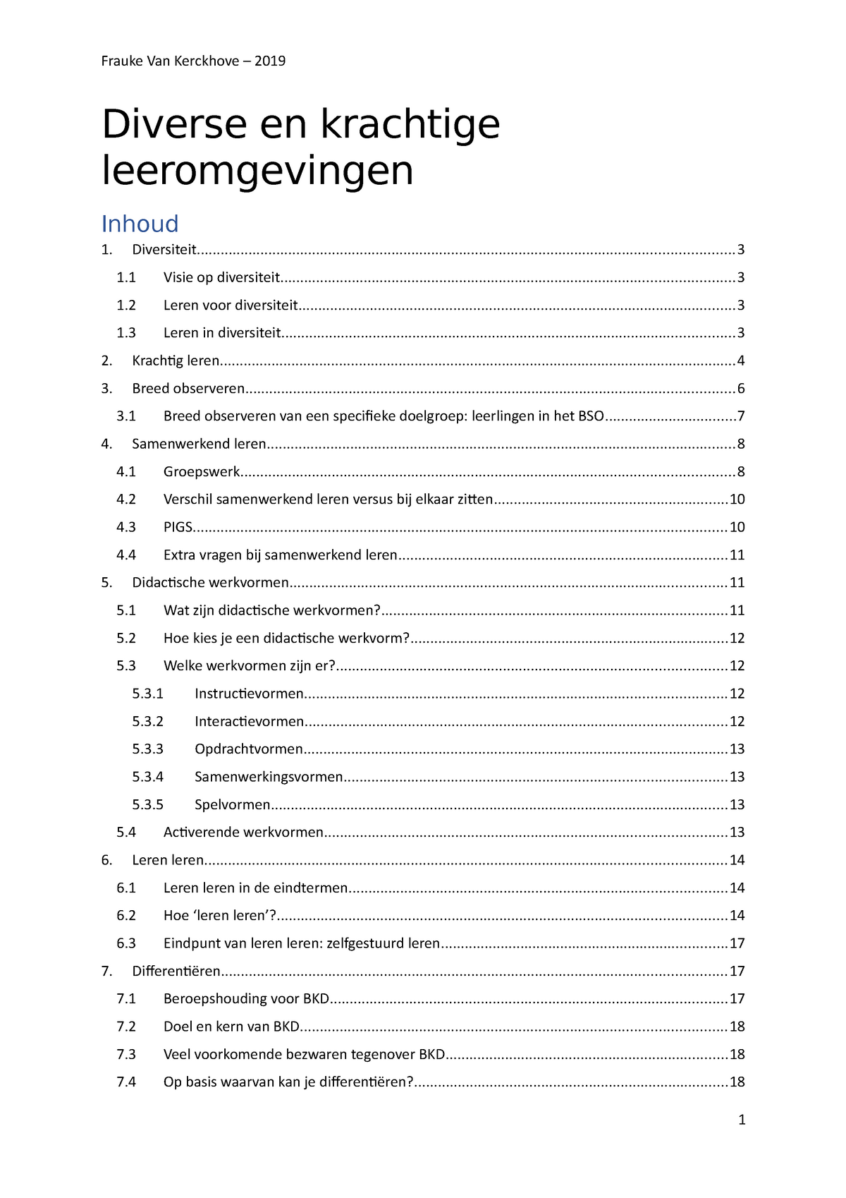 Samenvatting Diverse En Krachtige Leeromgevingen - Diverse En Krachtige ...