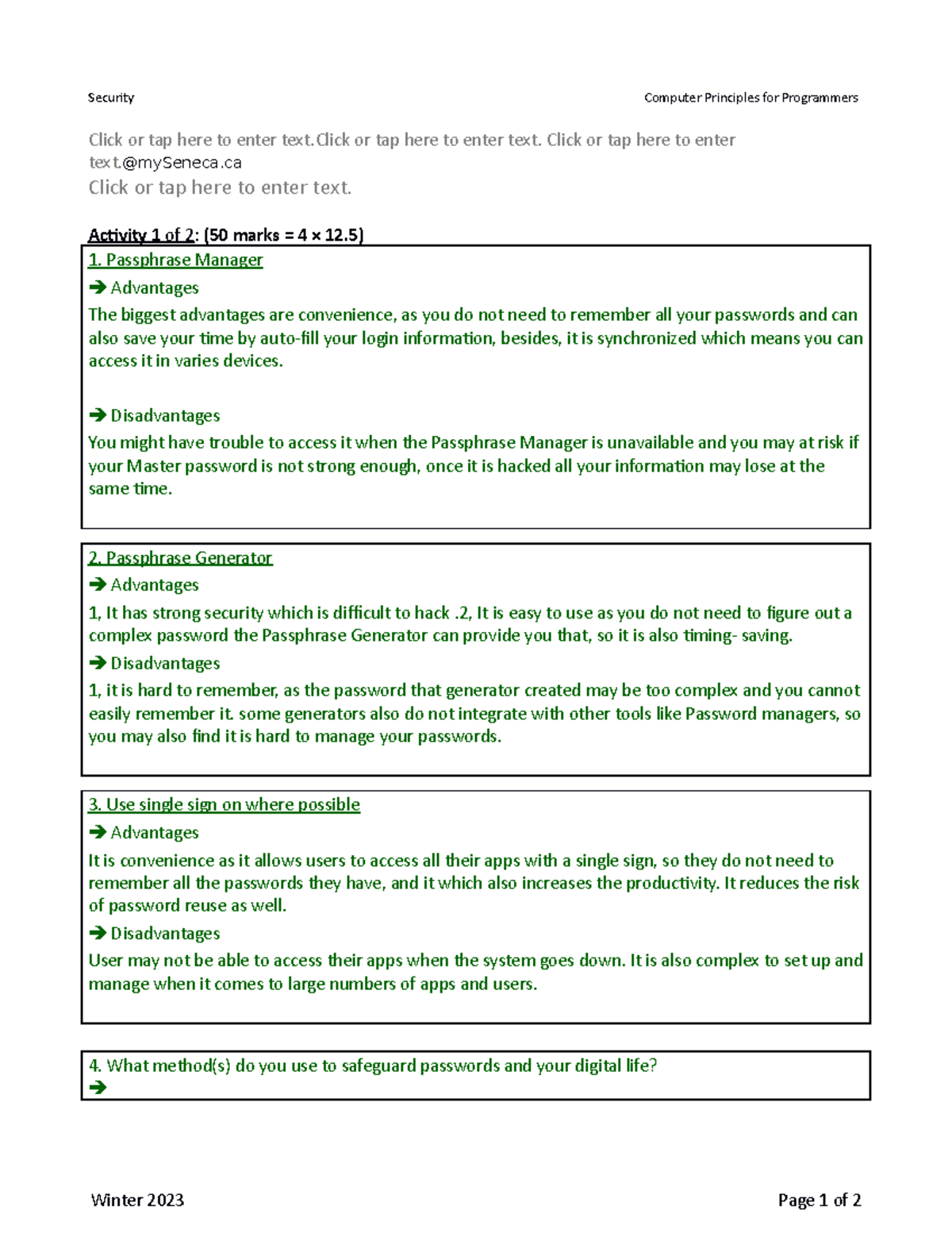 Security Computer Principles for Programmers - Studocu