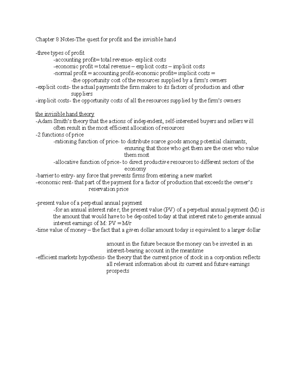 100638 Chapter 8 Notes Principles of Microeconomics - Chapter 8 Notes ...