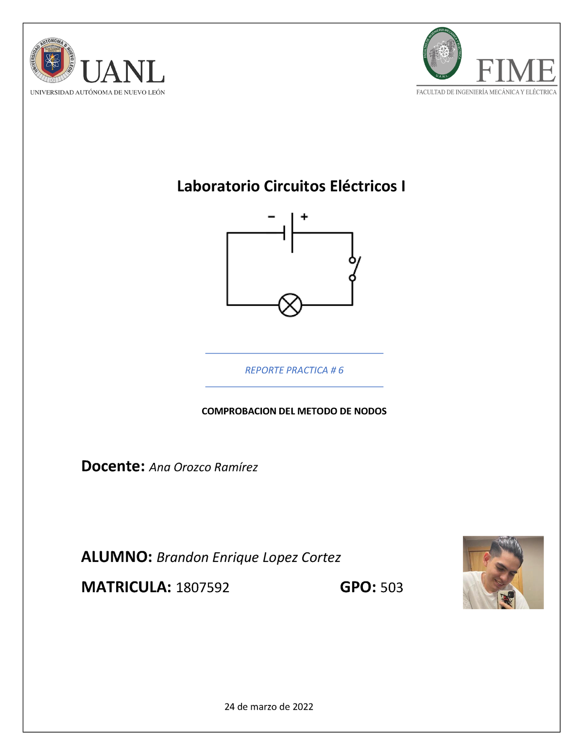 Practica #6 Laboratorio Curcuitos Electricos 1 Fime - Laboratorio ...