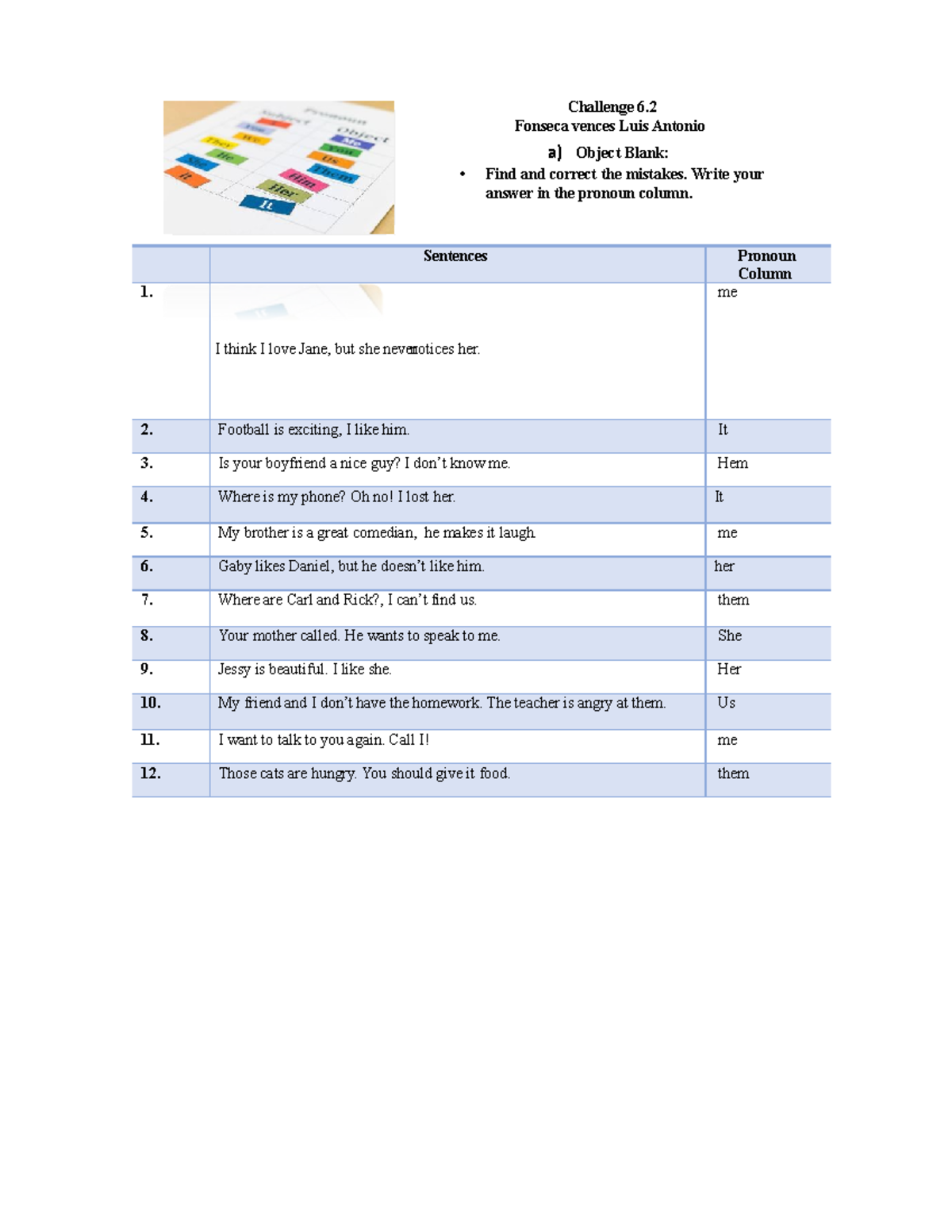 actividad 6 ingles 1 tec milenio - Ingles basico - TecMilenio - Studocu