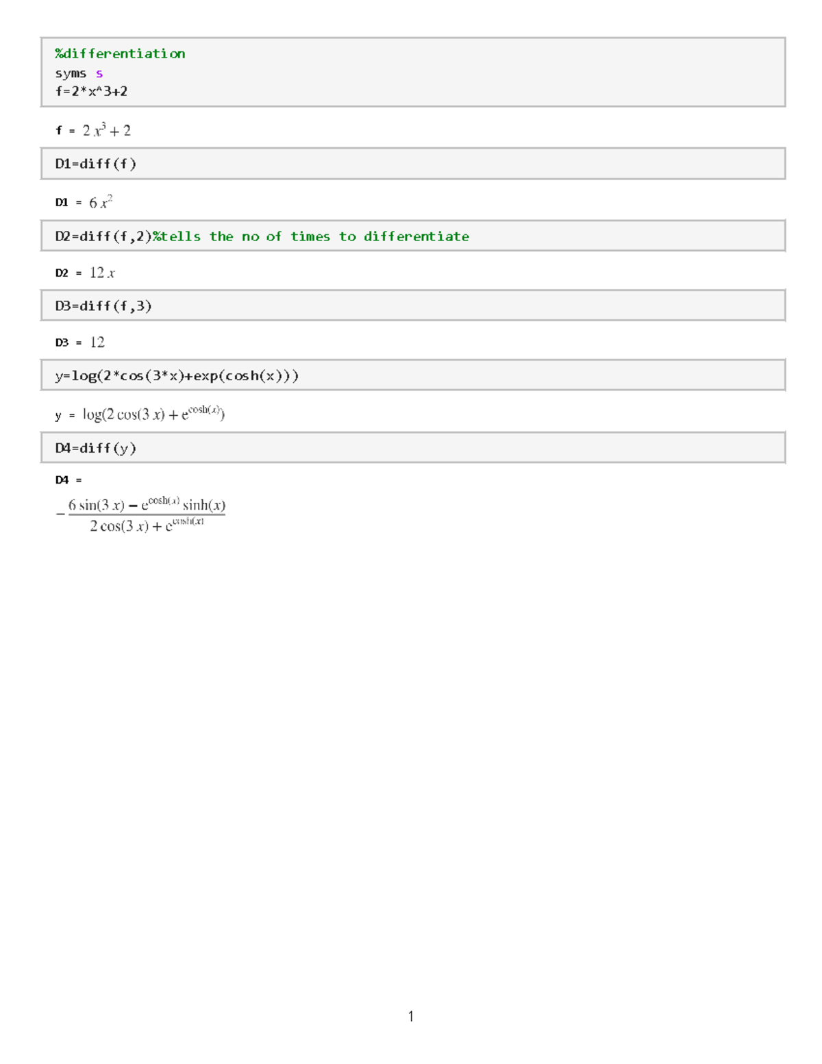 Differentiation helpful bsc mathematics and computer science