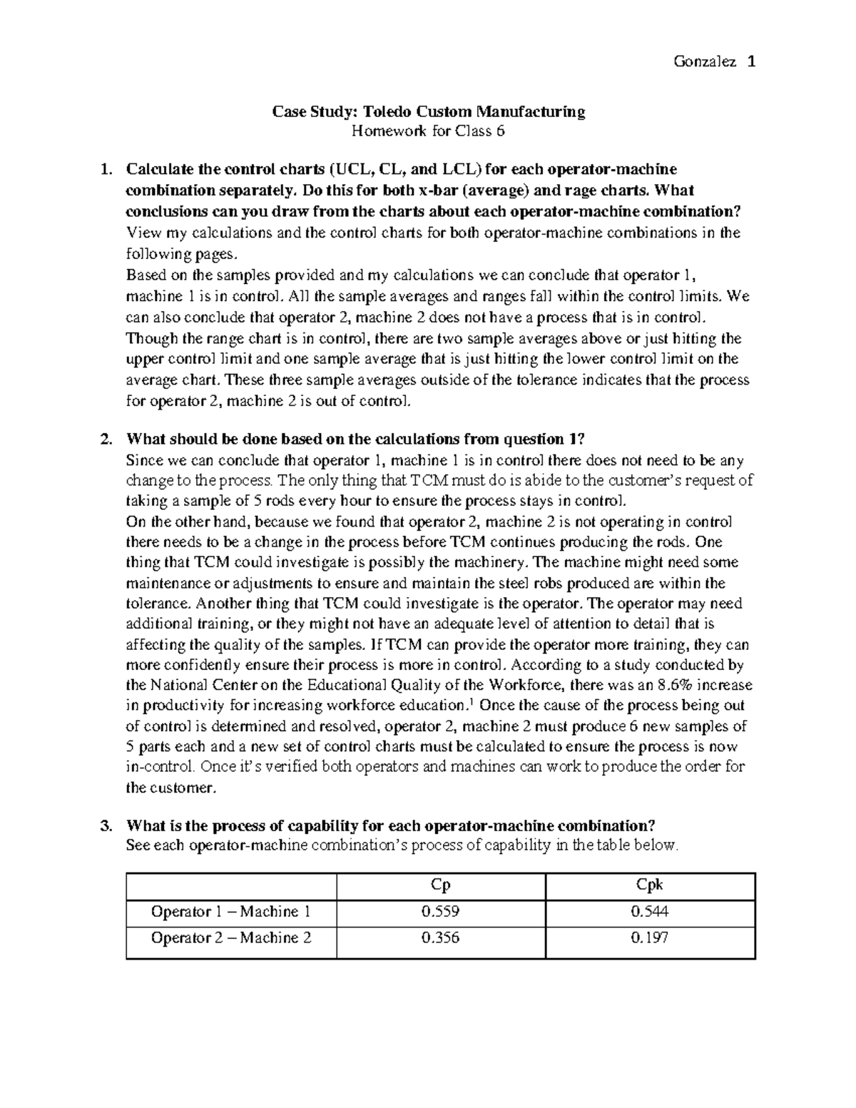 case study 1 lyft toledo case