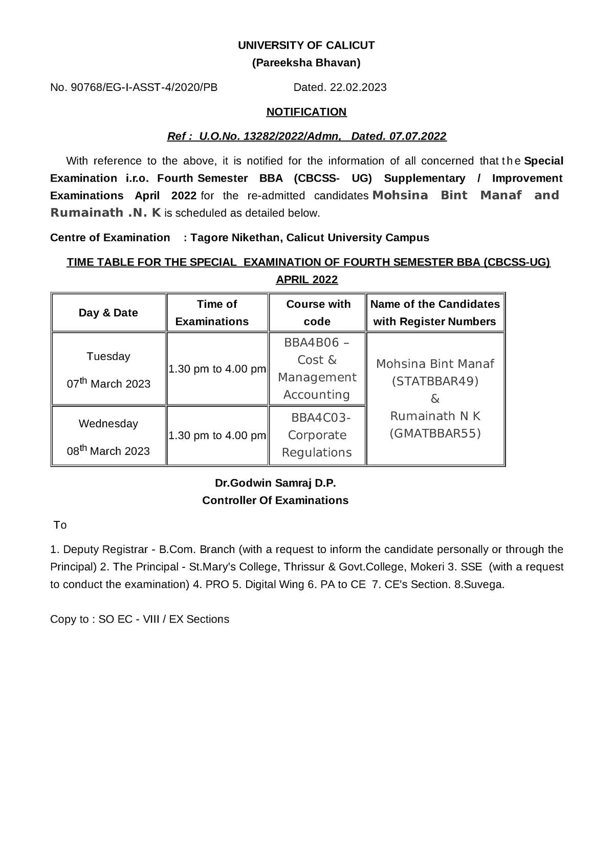 2023-02-22 18 43 18 Time7529 - UNIVERSITY OF CALICUT (Pareeksha Bhavan ...