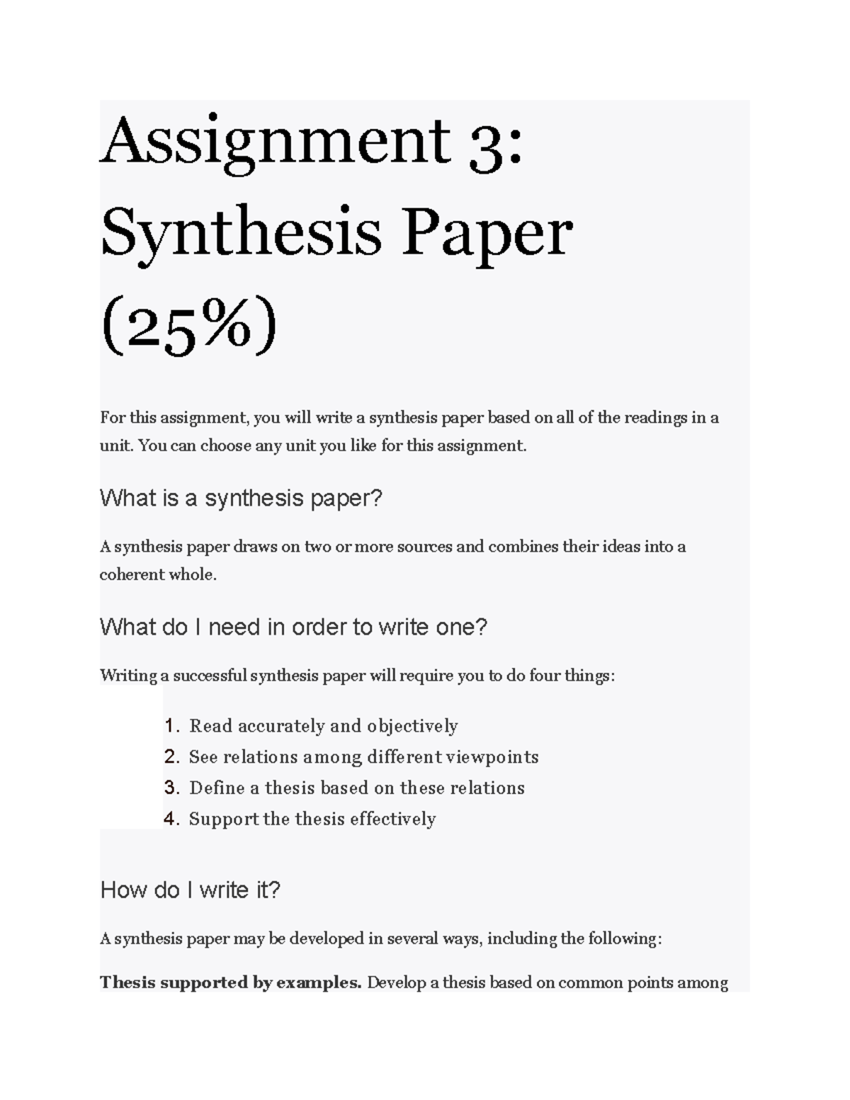 synthesis paper assignment psyc 255