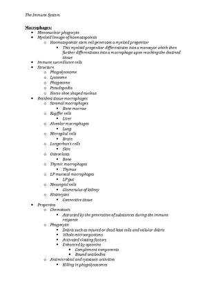 Immune Tolerance Lecture Notes - Immune System Immune Tolerance: A ...