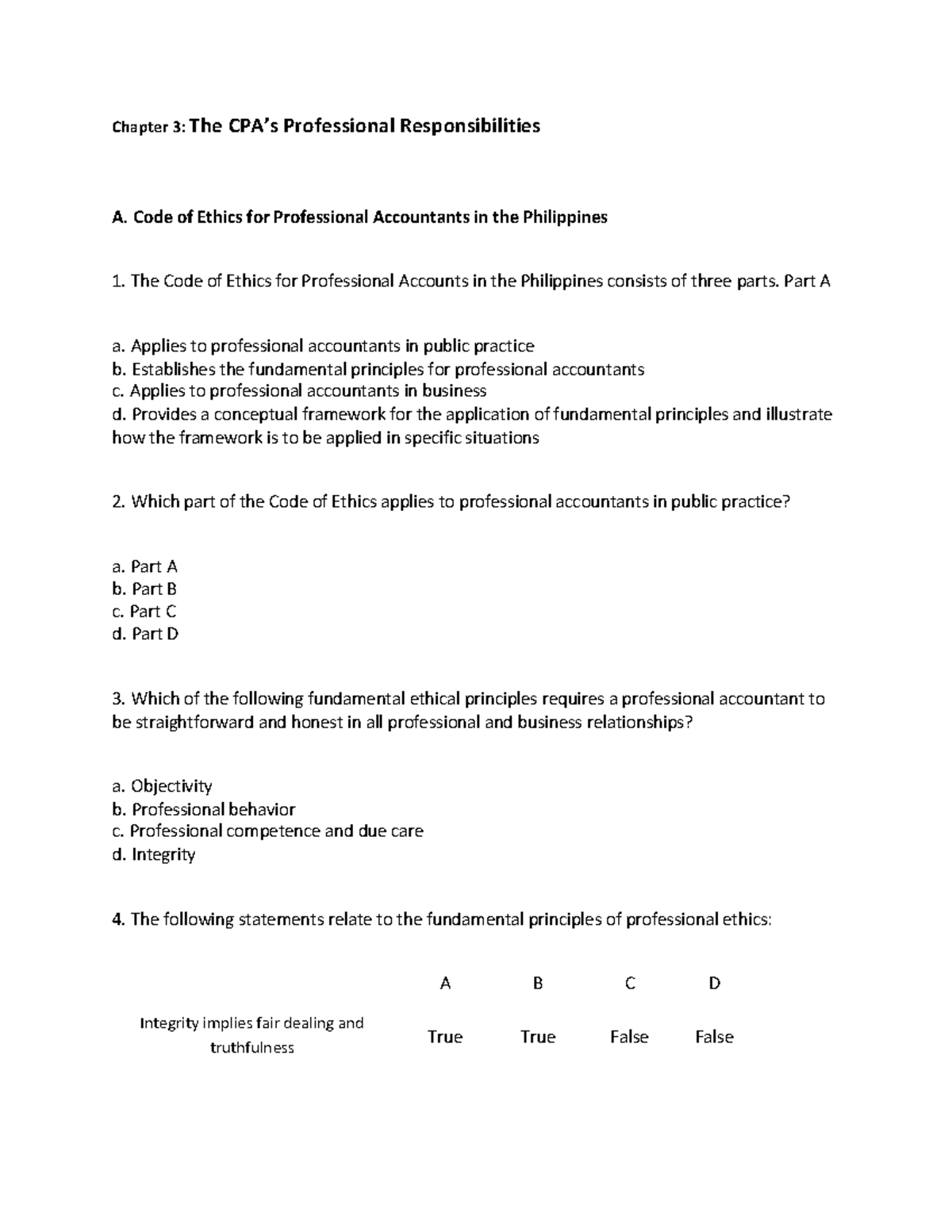 Pdfcoffee - The Bachelor of Science in Accountancy (BSA) - Chapter 3 ...