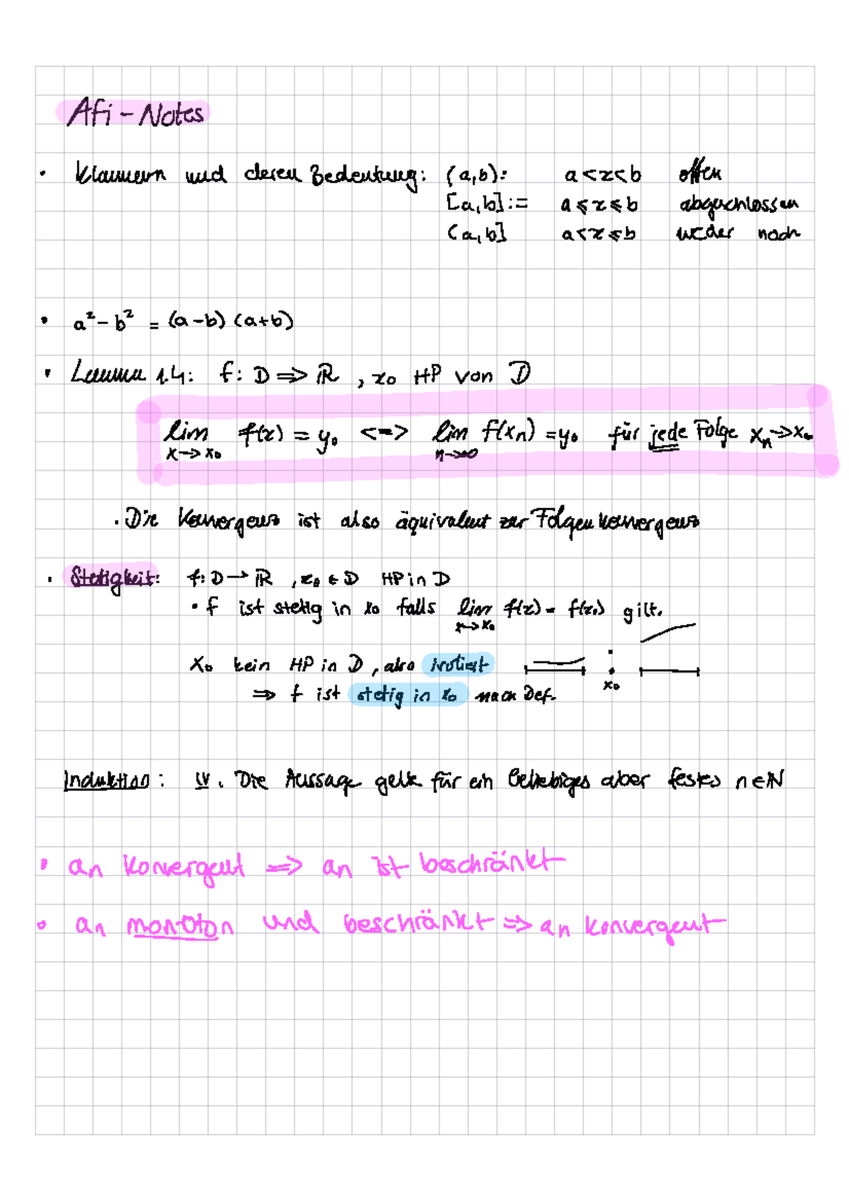 Analysis Für Informatiker Upb