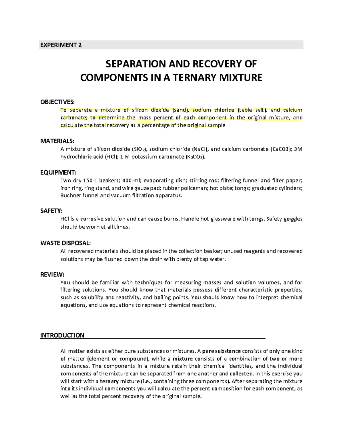 Lab 2 Experiment 3 - Lab Report 2 With Data And Summary - EXPERIMENT 2 ...