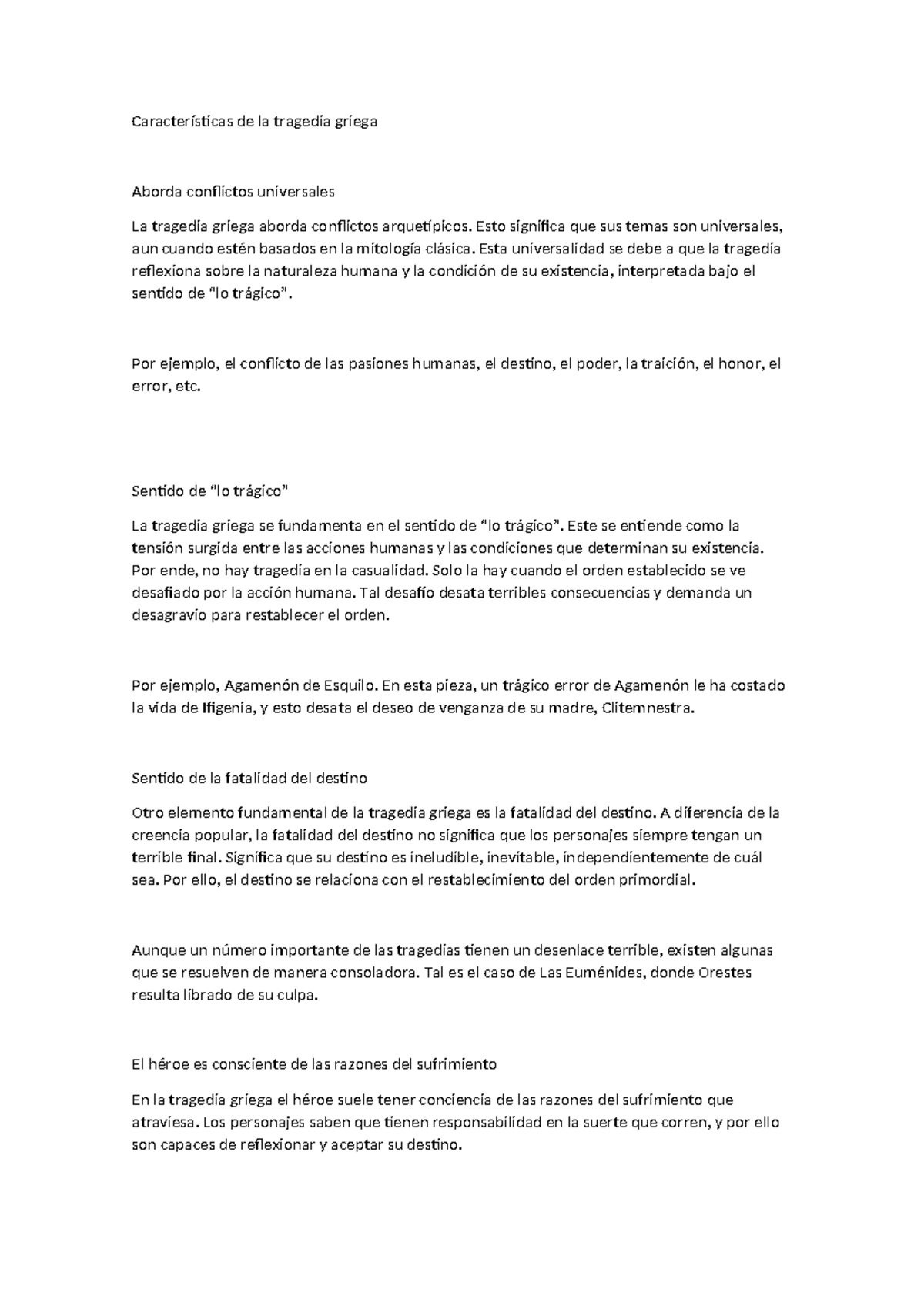 Características De La Tragedia Griega - Características De La Tragedia ...