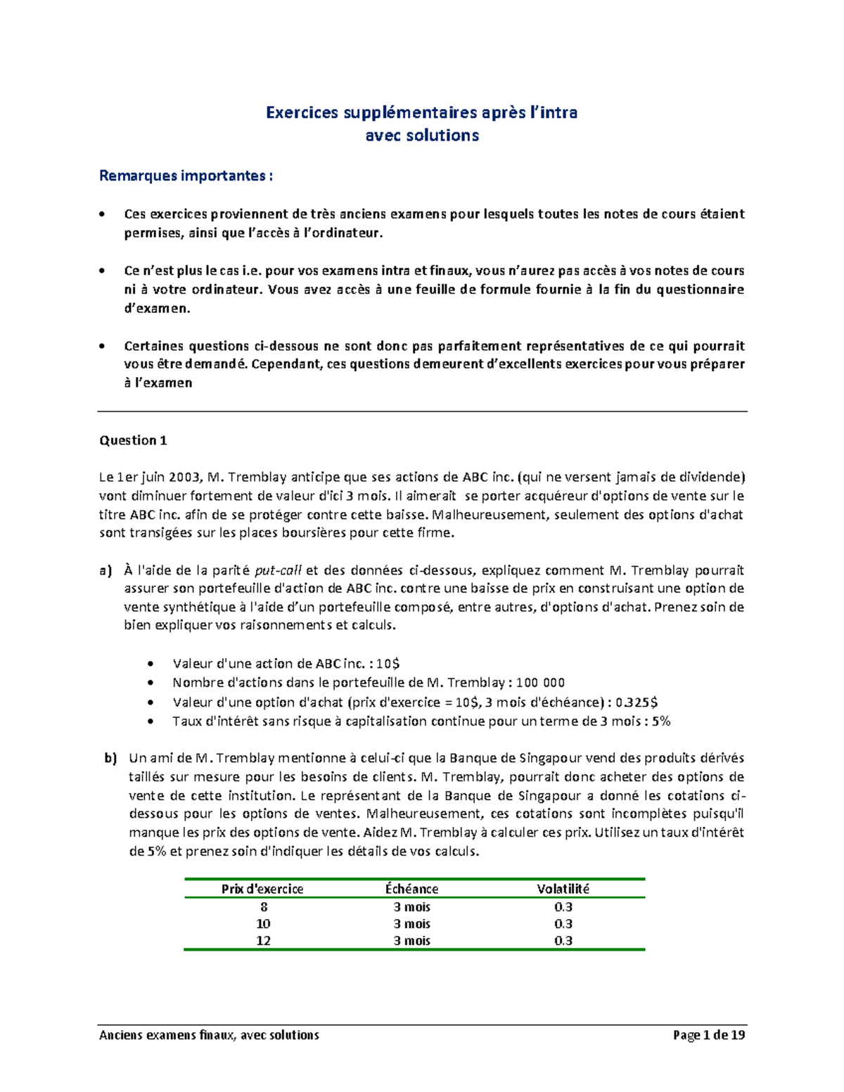 B Exercices Supplementaires Apres Intra - Exercices Supplémentaires ...