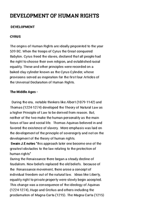Unit 1 - Handwritten Short Notes. - Human Kighs 1a) Nae of Hunan Righta ...