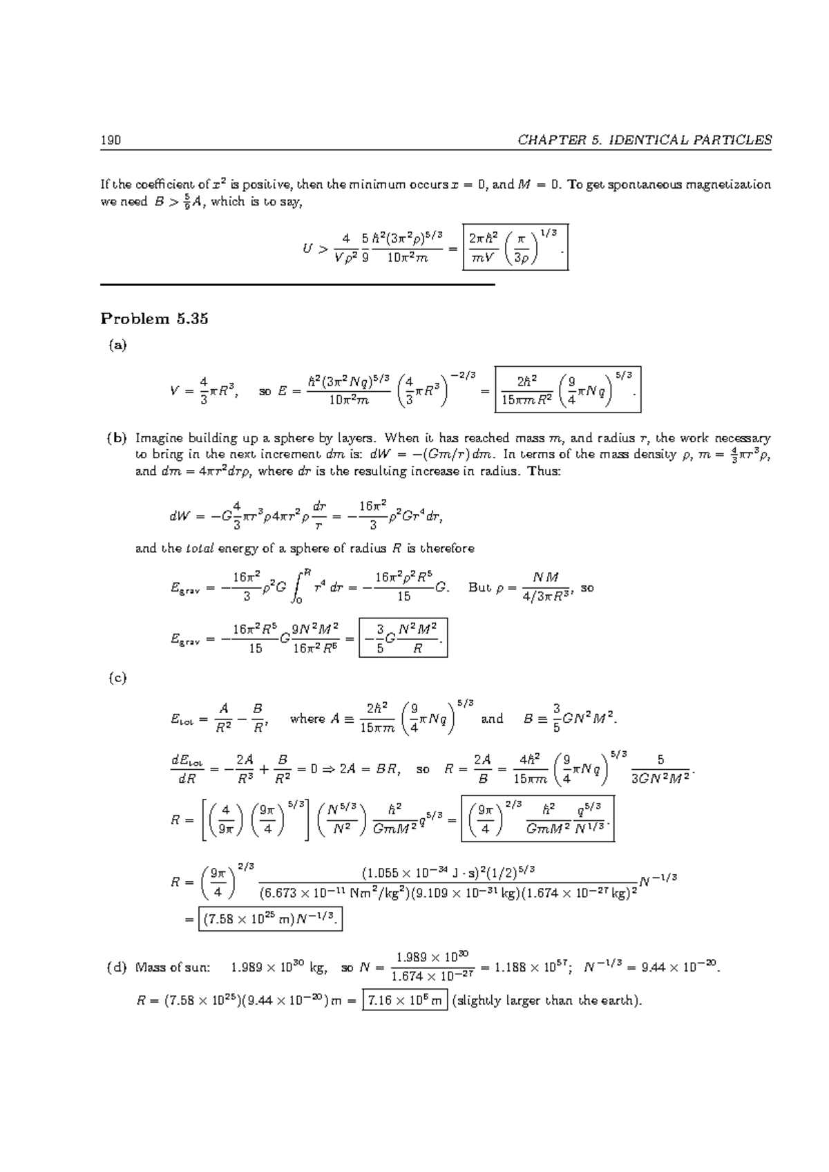 EP455 Study Material 190 - 190 CHAPTER 5. IDENTICAL PARTICLES If the ...