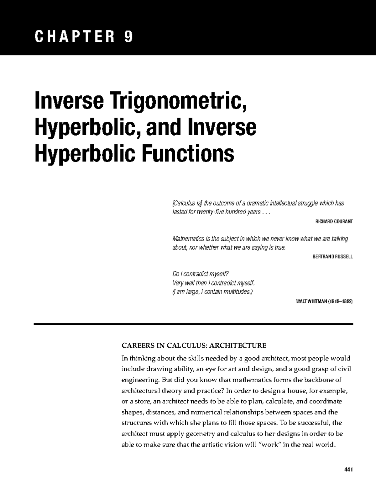 Hyperpolic - It contains advanced intergration and some activities to ...