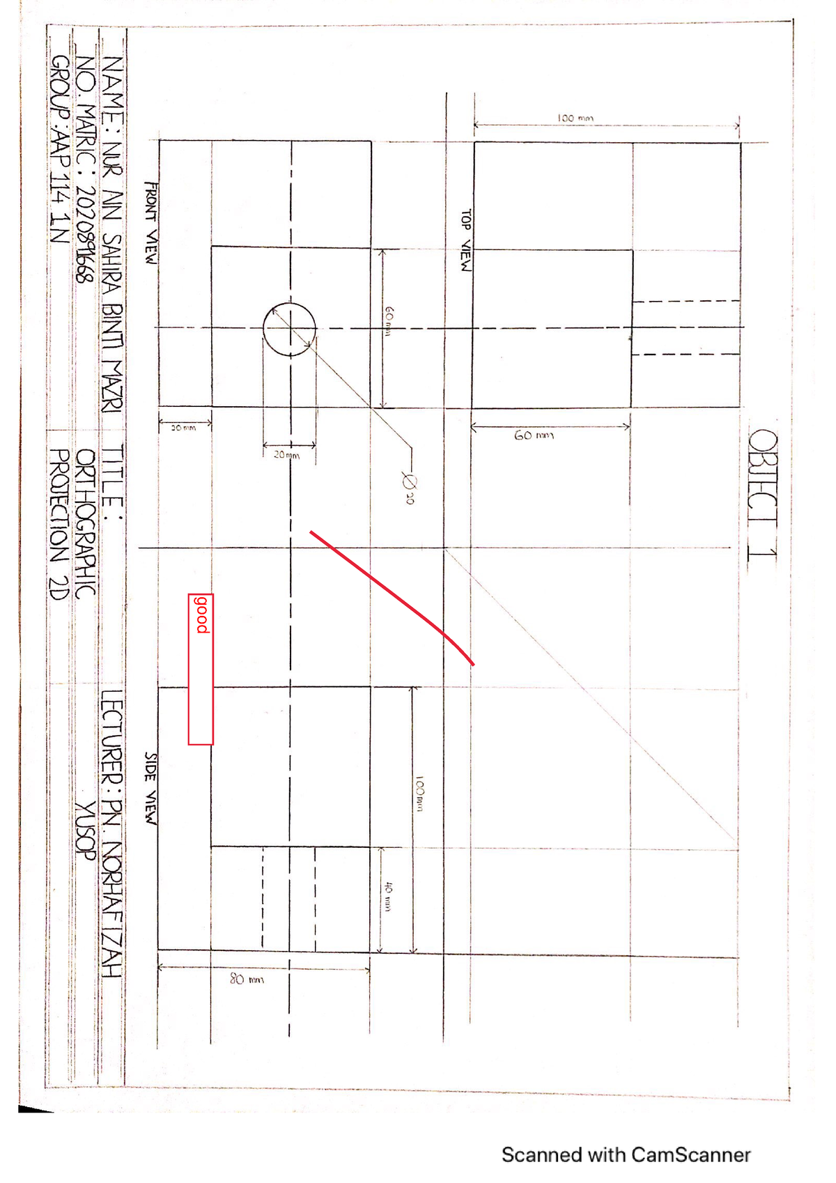 Contoh Orthografik - consteq - Measurement of Construction Works - Studocu