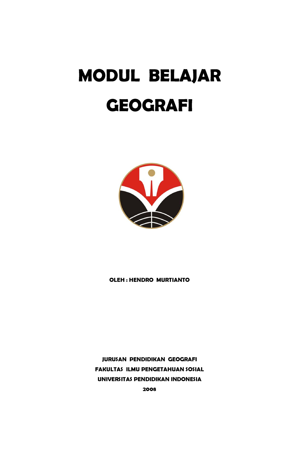 Modul Belajar Geografi - MODUL BELAJAR GEOGRAFI OLEH : HENDRO MURTIANTO ...