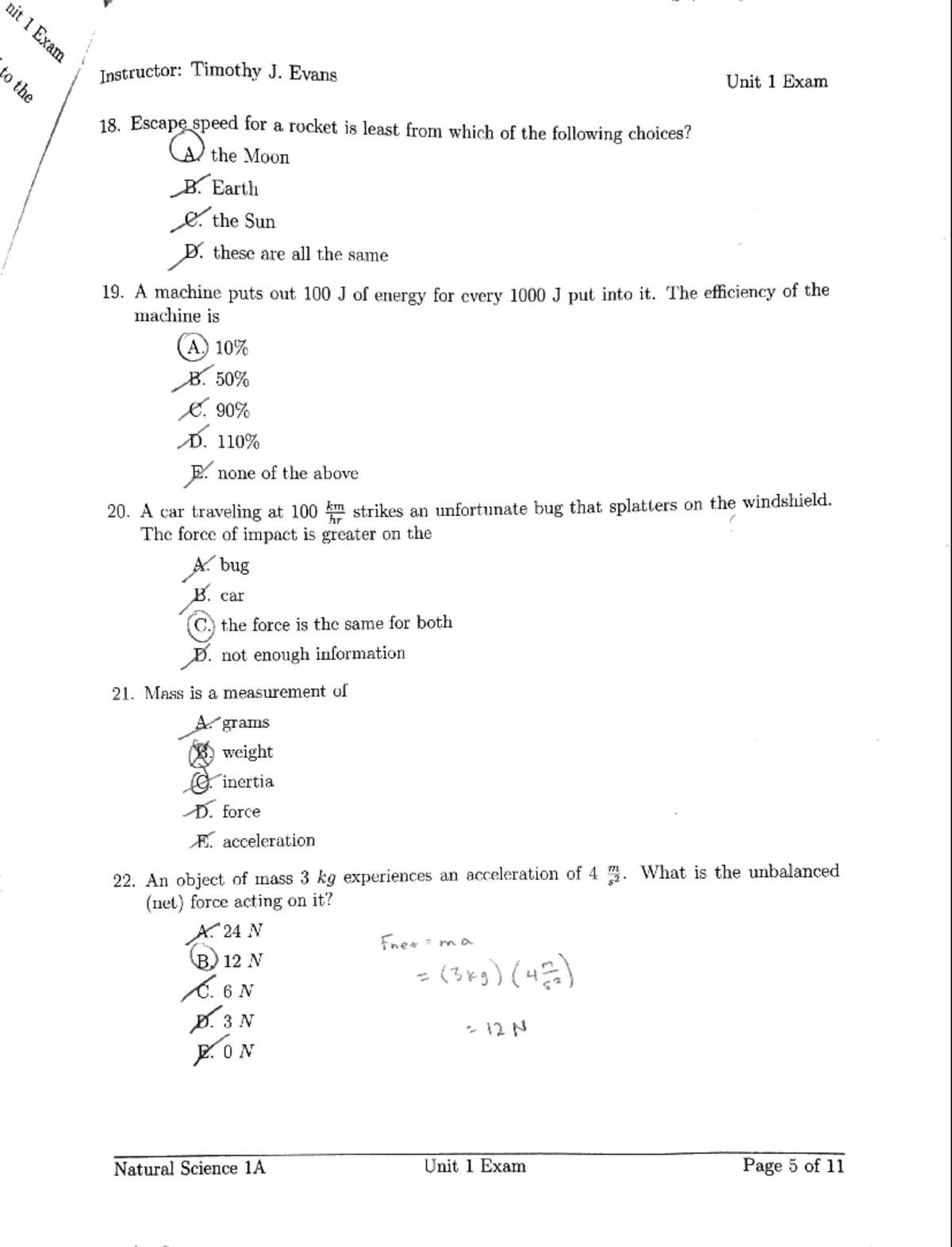 Unit 1 Exam (Ch 1-4) - NATSCI1A - Studocu