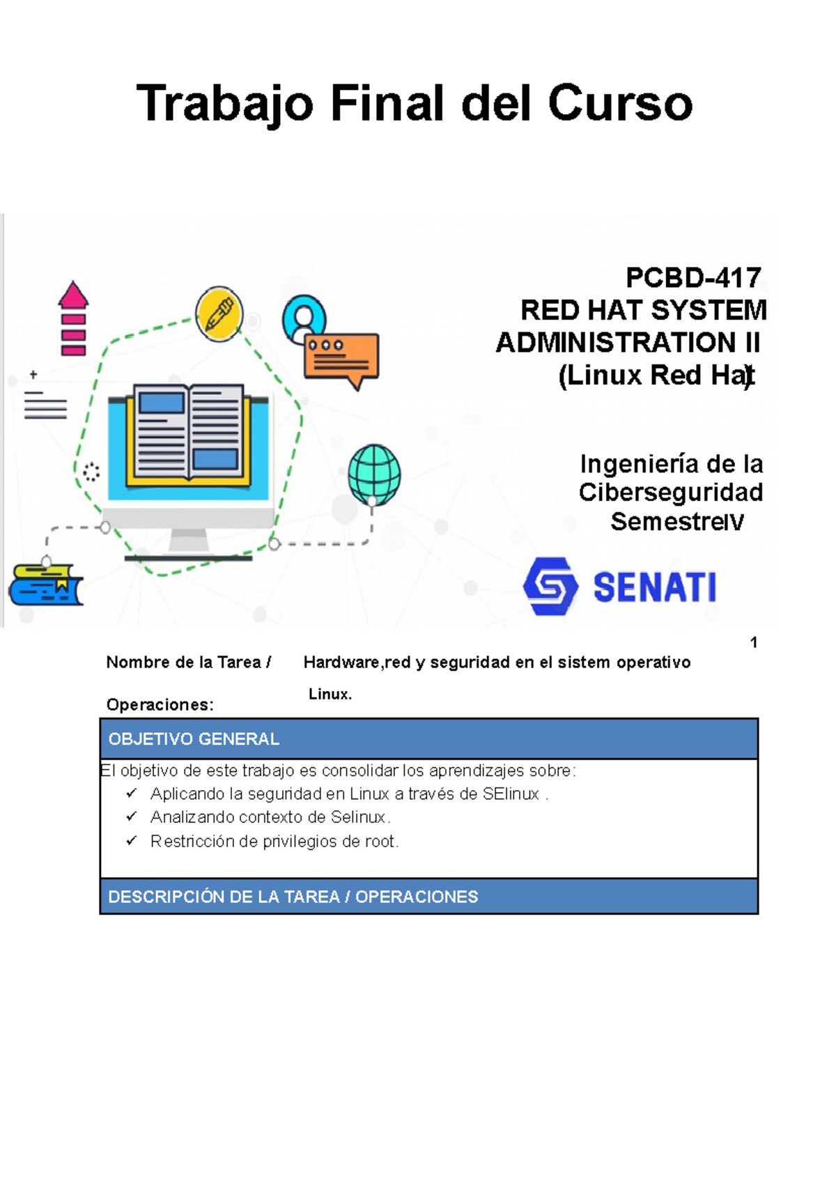 PCBD-417 Trabajo+ Final+-+Entregable 2 - 1 Nombre de la Tarea ...