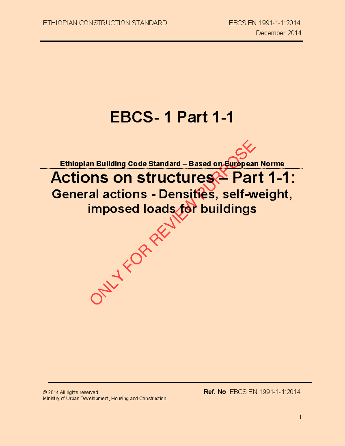 EBCS EN 1991 1.1 2014 Densities Final Secured - ONLY FOR REVIEW PURPOSE ...